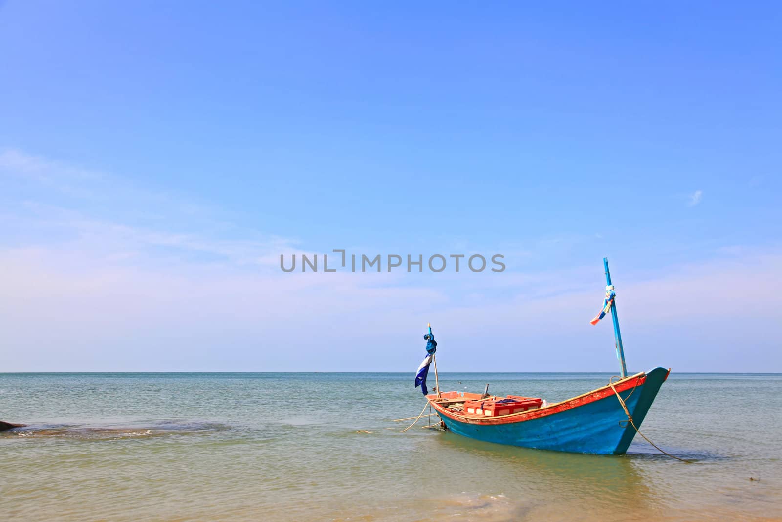 Long Tail Boat on the beach, Thailand