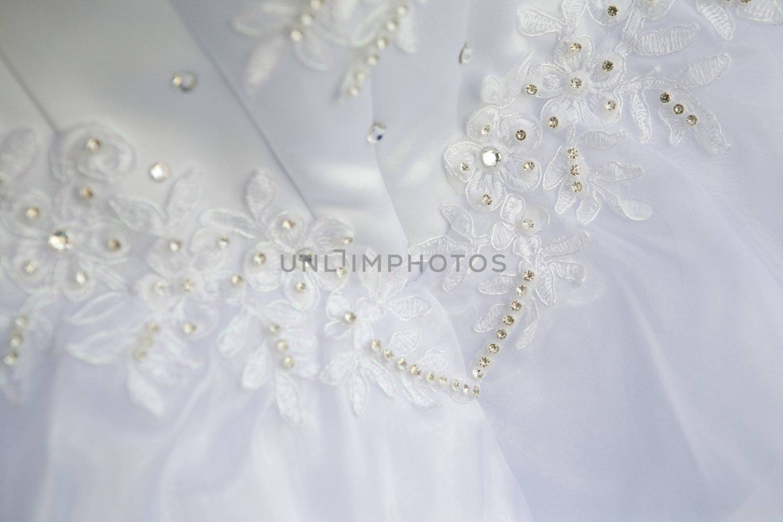 part of a dress with artificial flowers by vsurkov