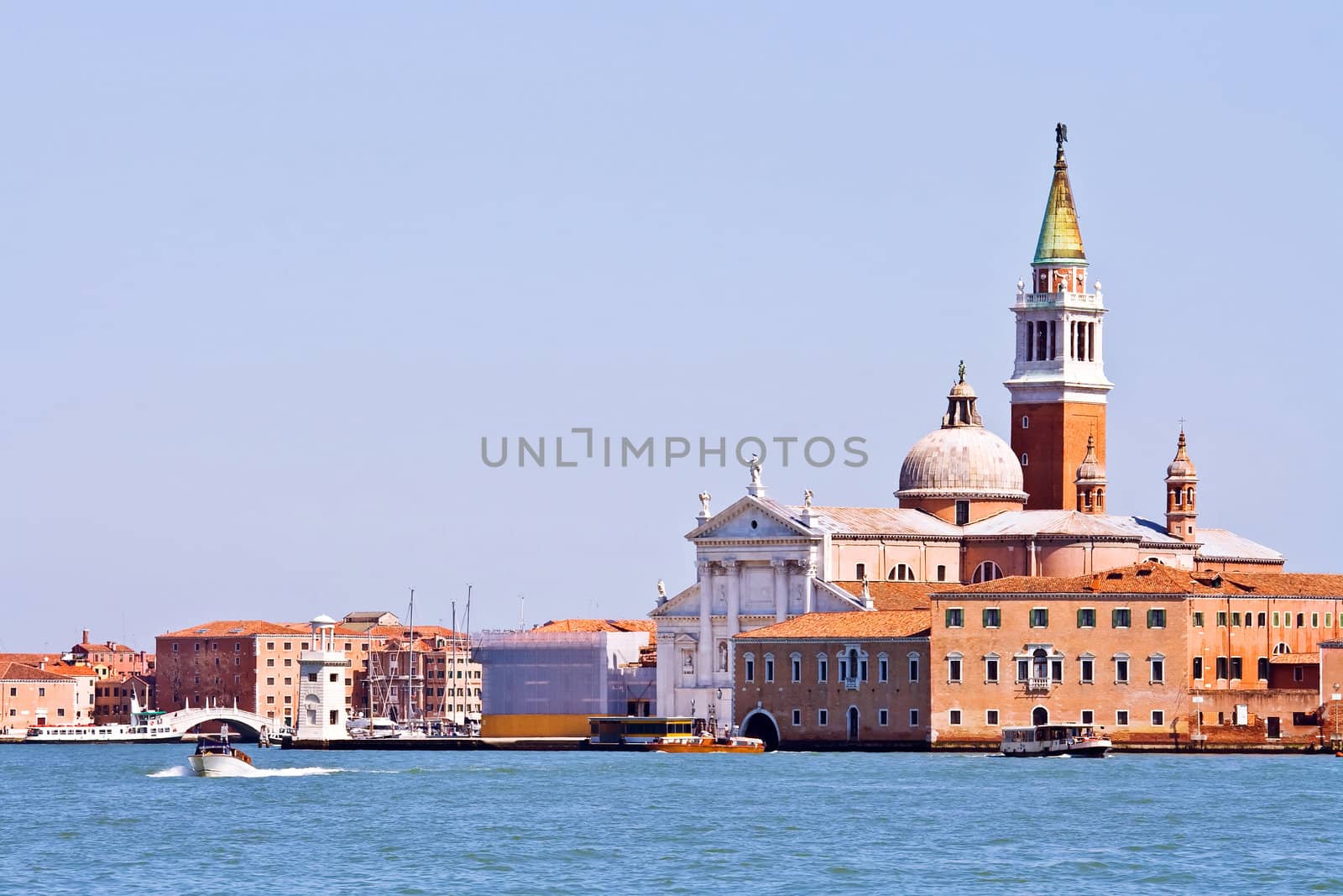 Church at Grand canel in Venice, Italy