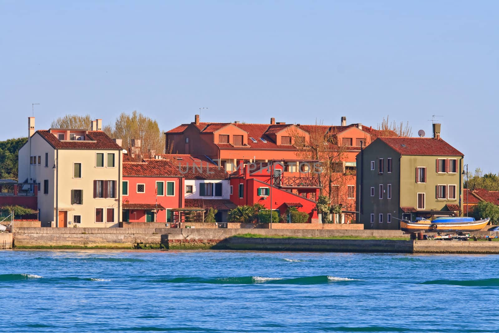 residence zone in Lido Island Venice Italy