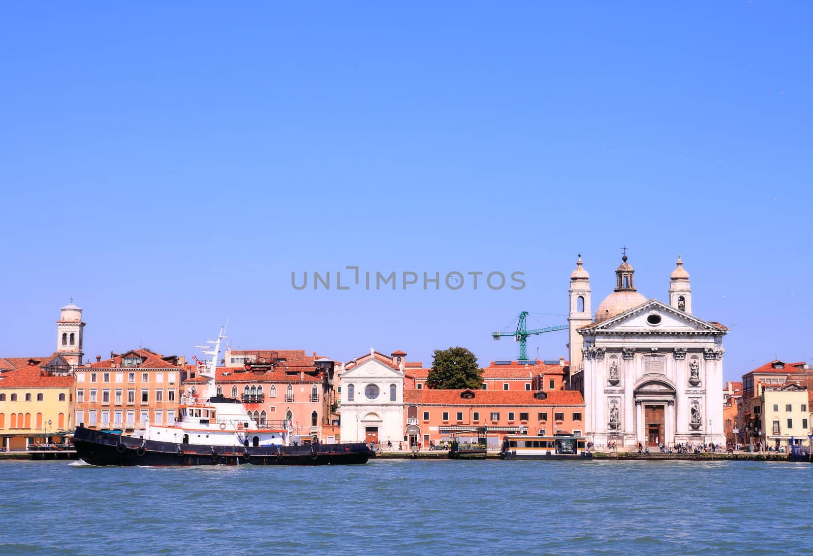 Church at Grand canel in Venice, Italy