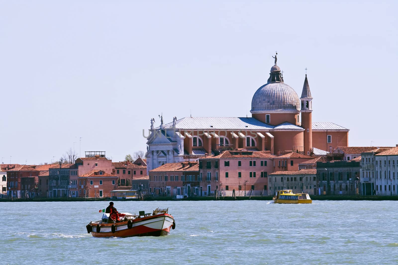 Church at Grand canel in Venice, Italy