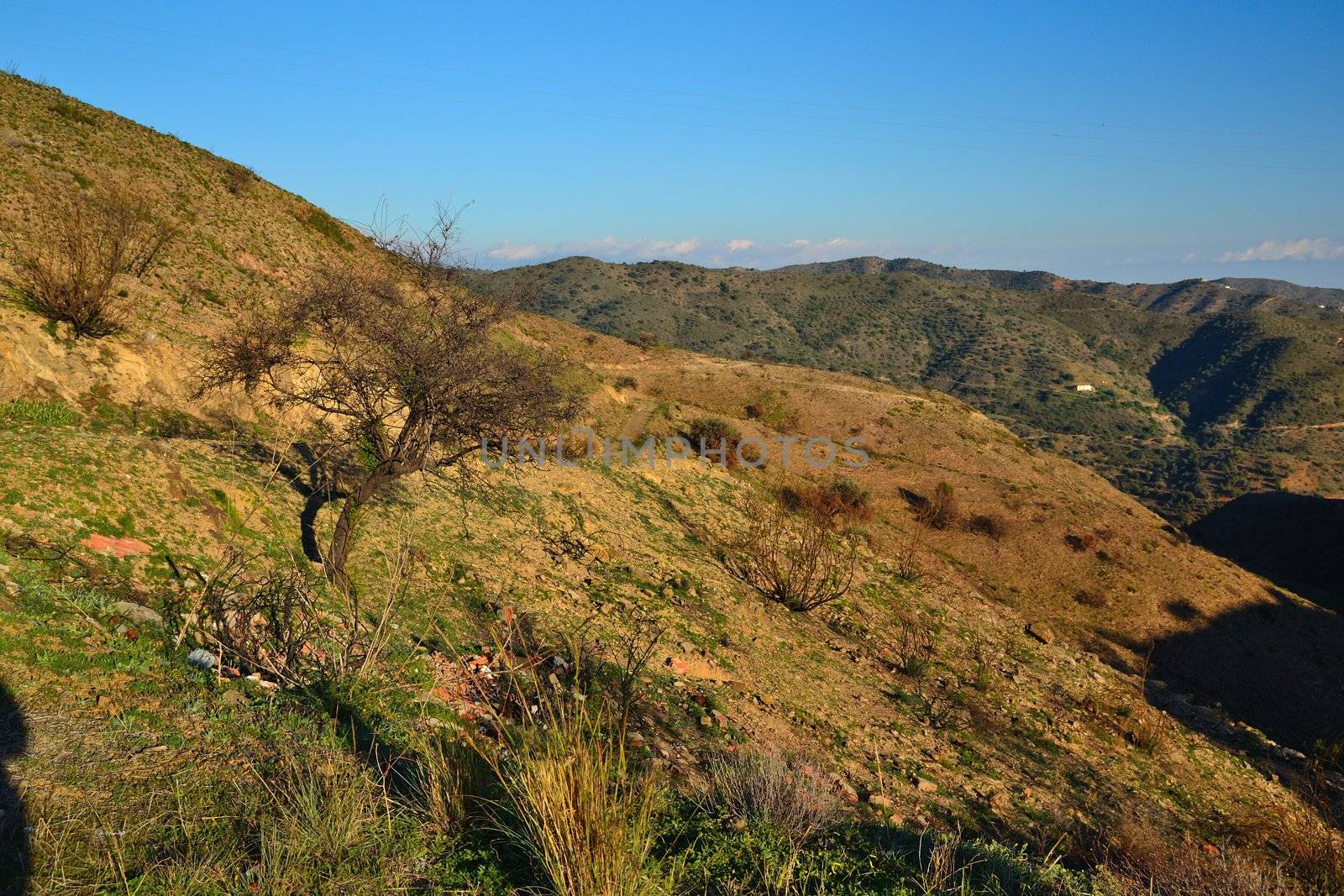 northern peaks of the mountains we go out of Malaga