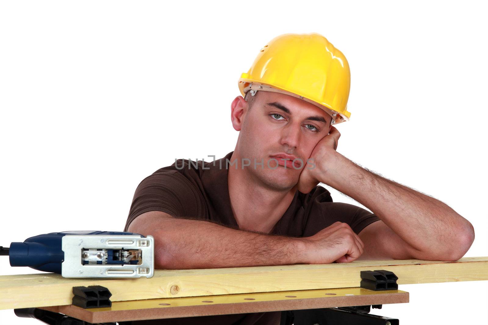 A bored carpenter.