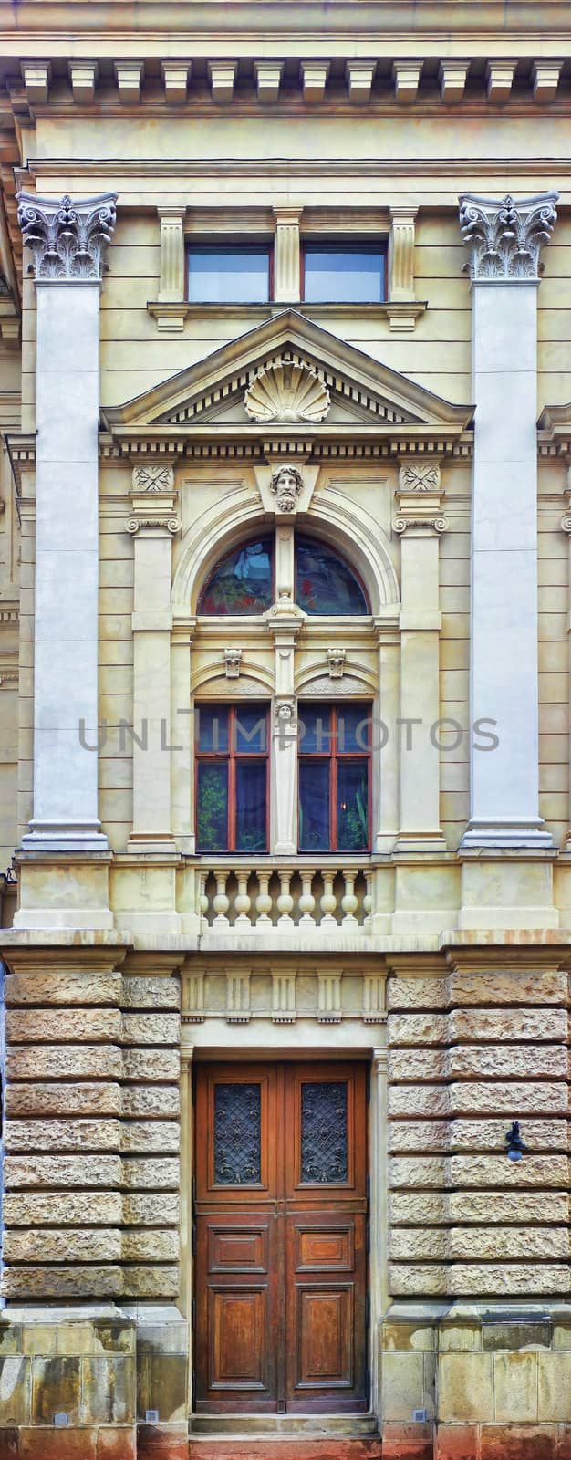 Detail of Opera in Lviv, Ukraine