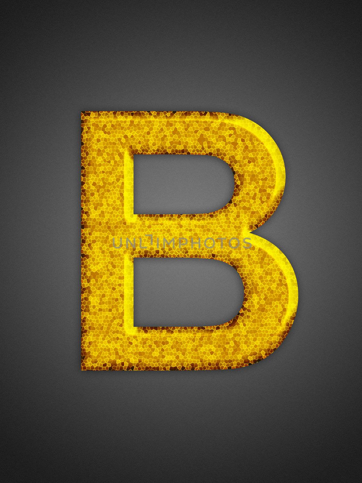 Beautiful abstract party symbol. Yellow glowing font.
