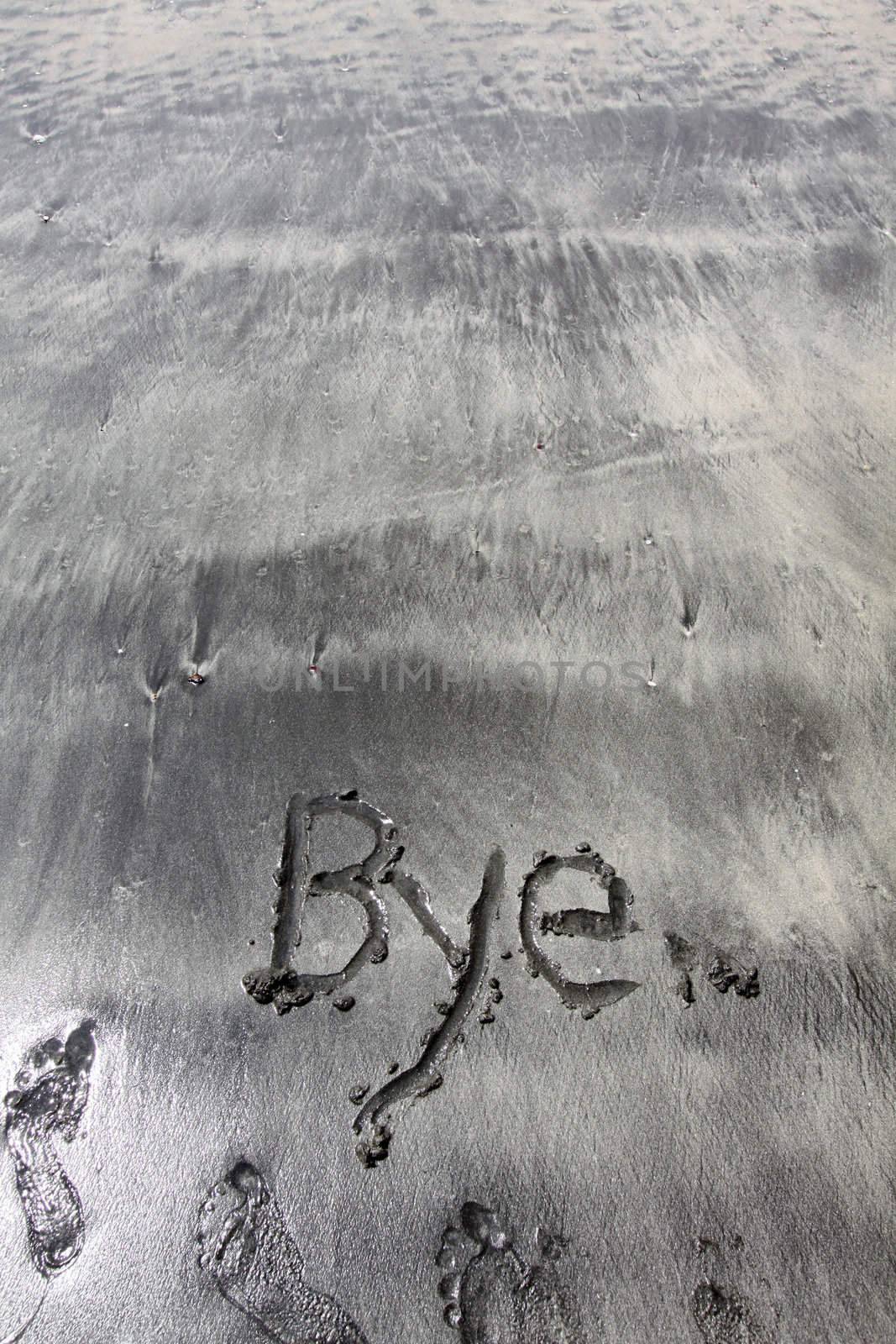 Bye on sand by kawing921