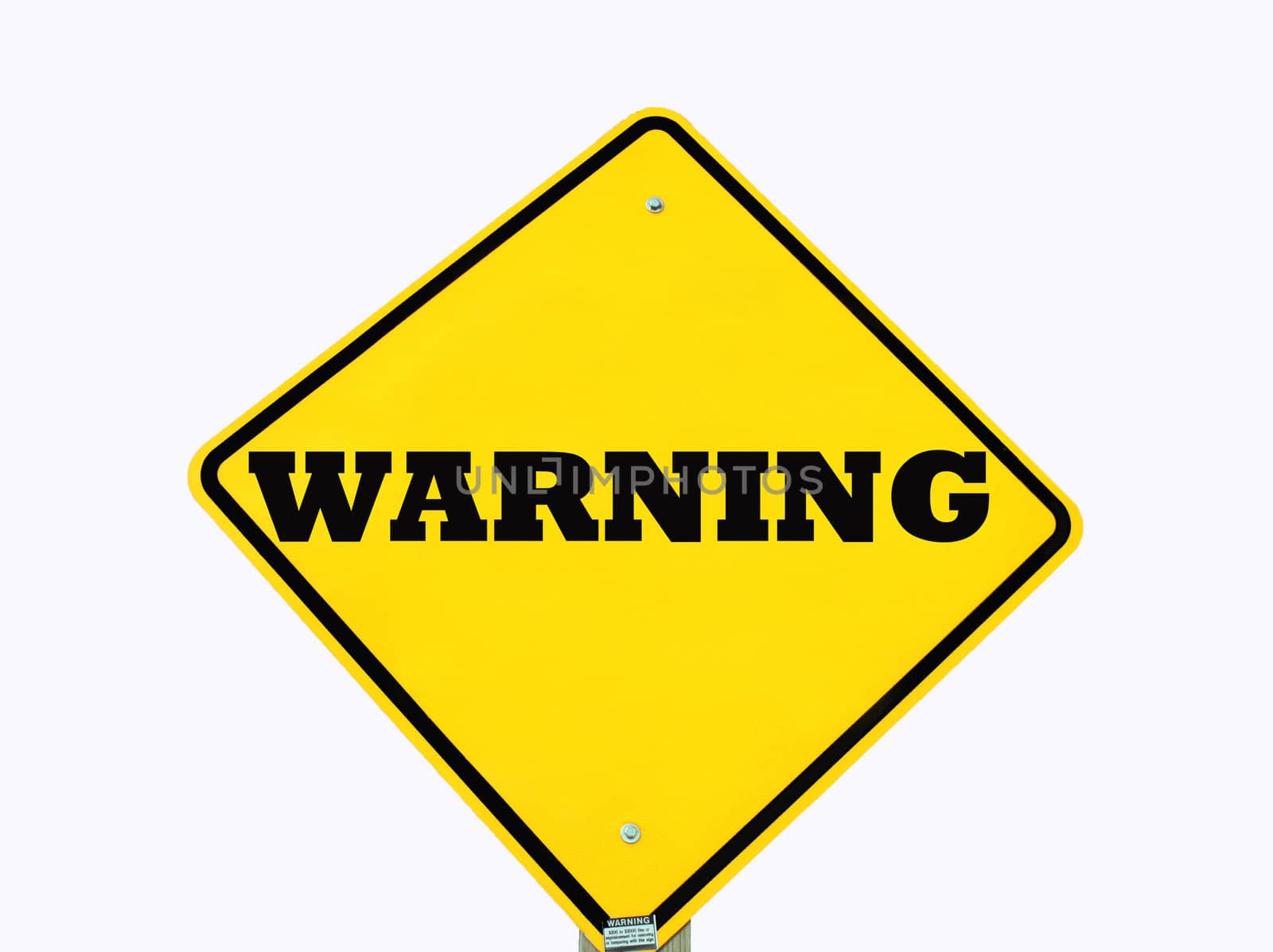 traffic warning sign isolated over white