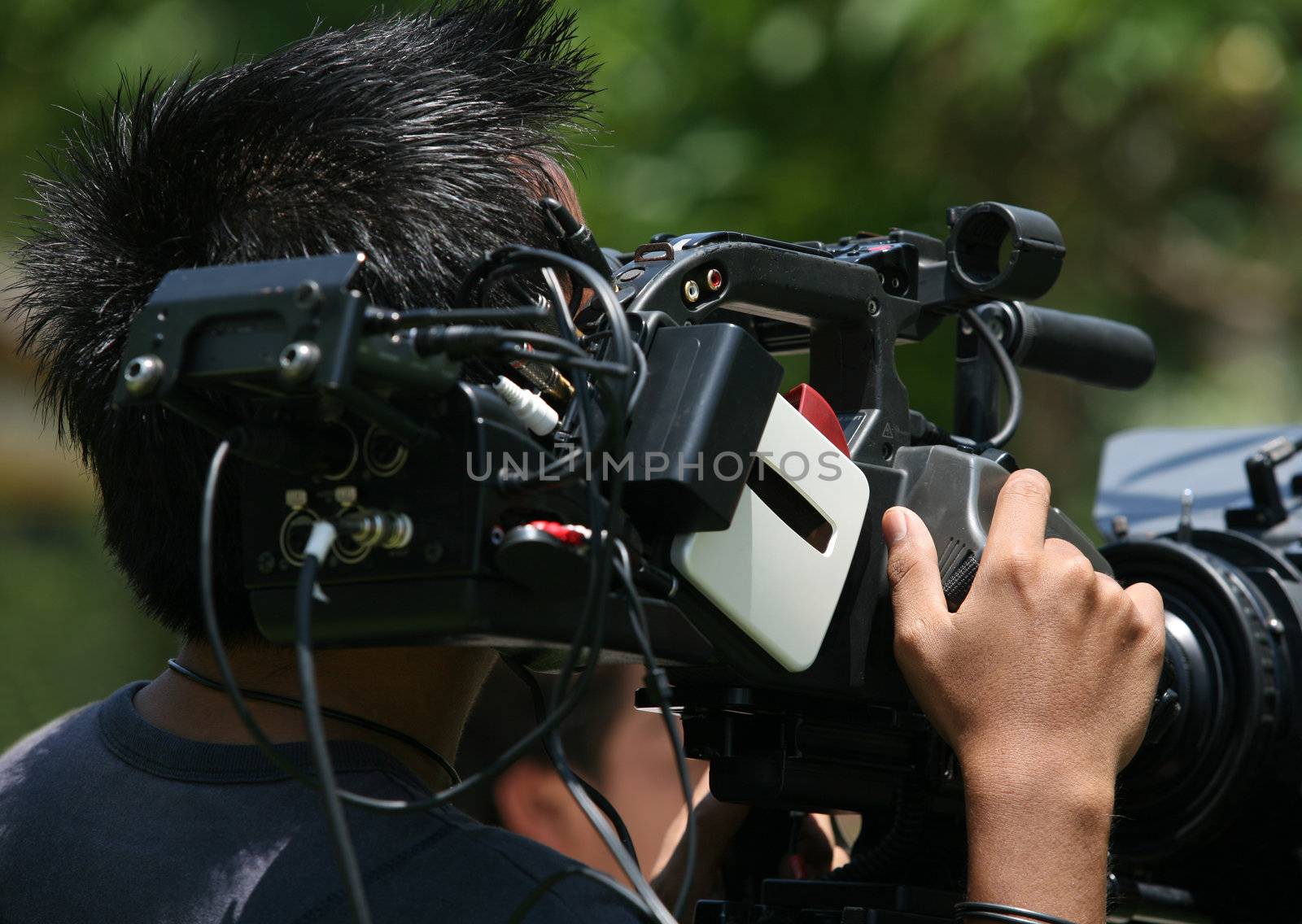 The operator and a video-camera