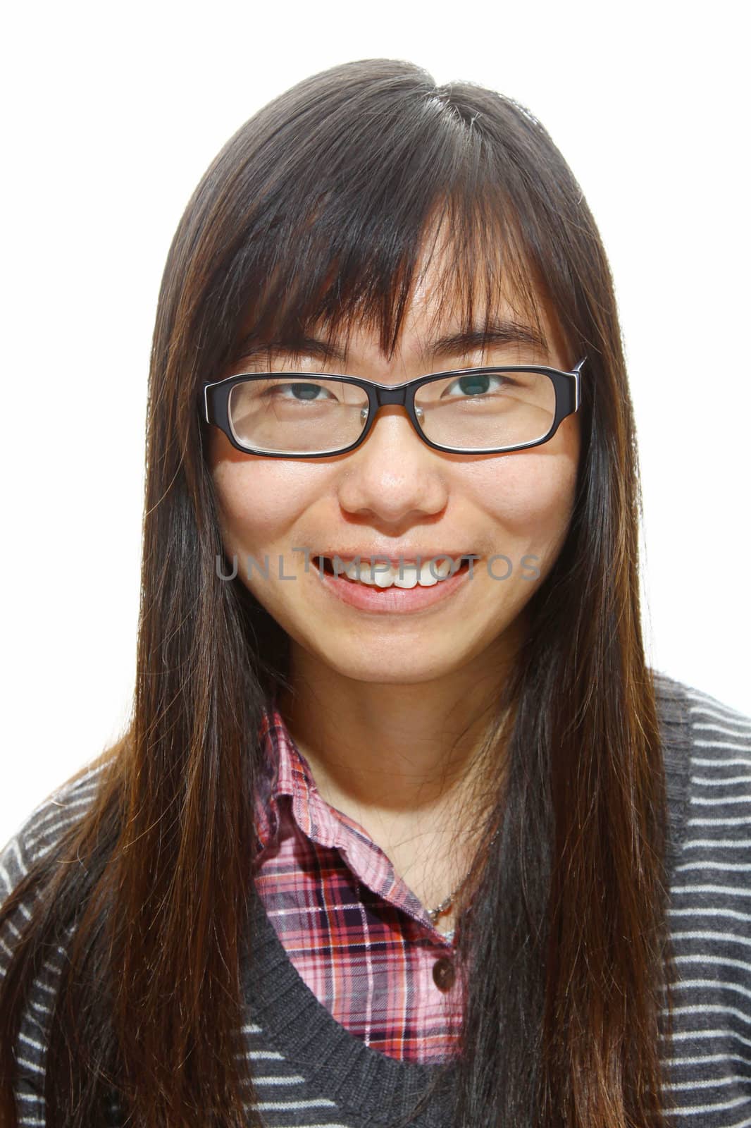 Asian woman smiling