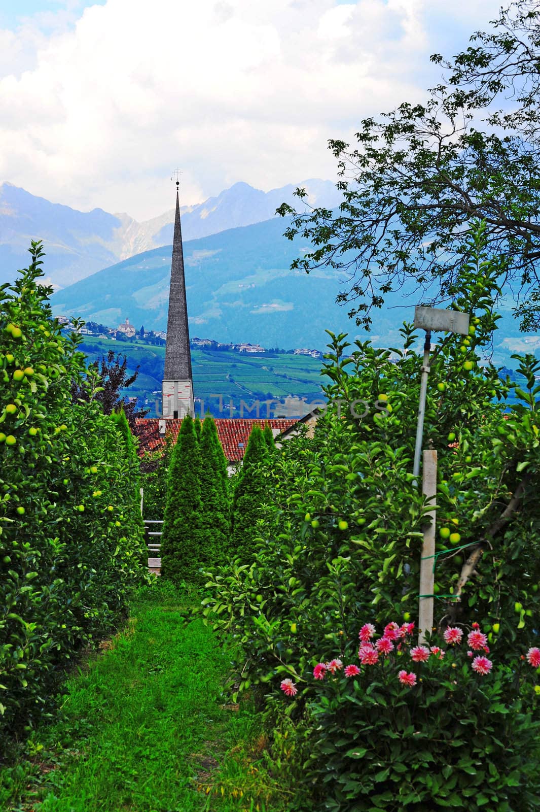 The Lutheran Church At the Foot Of The Italian Alps