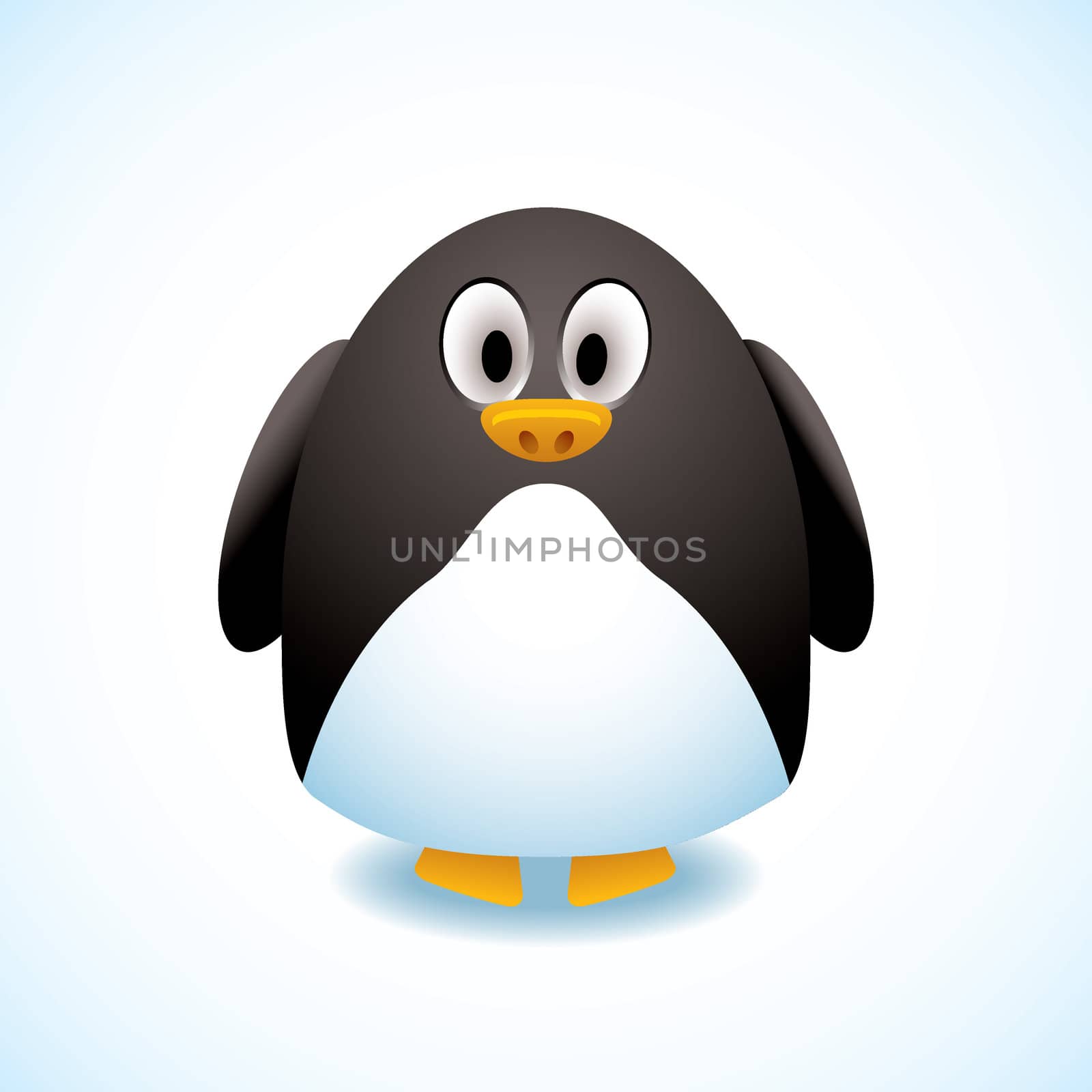 Cartoon penguin by nicemonkey