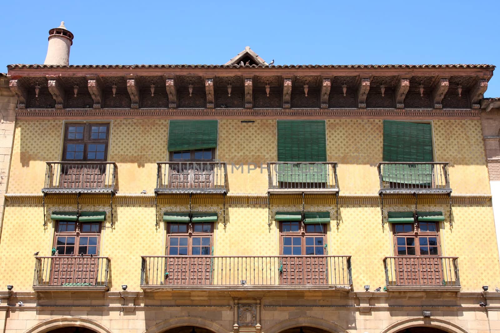 Poble Espanyol, Spanish village in Barcelona, Spain 
