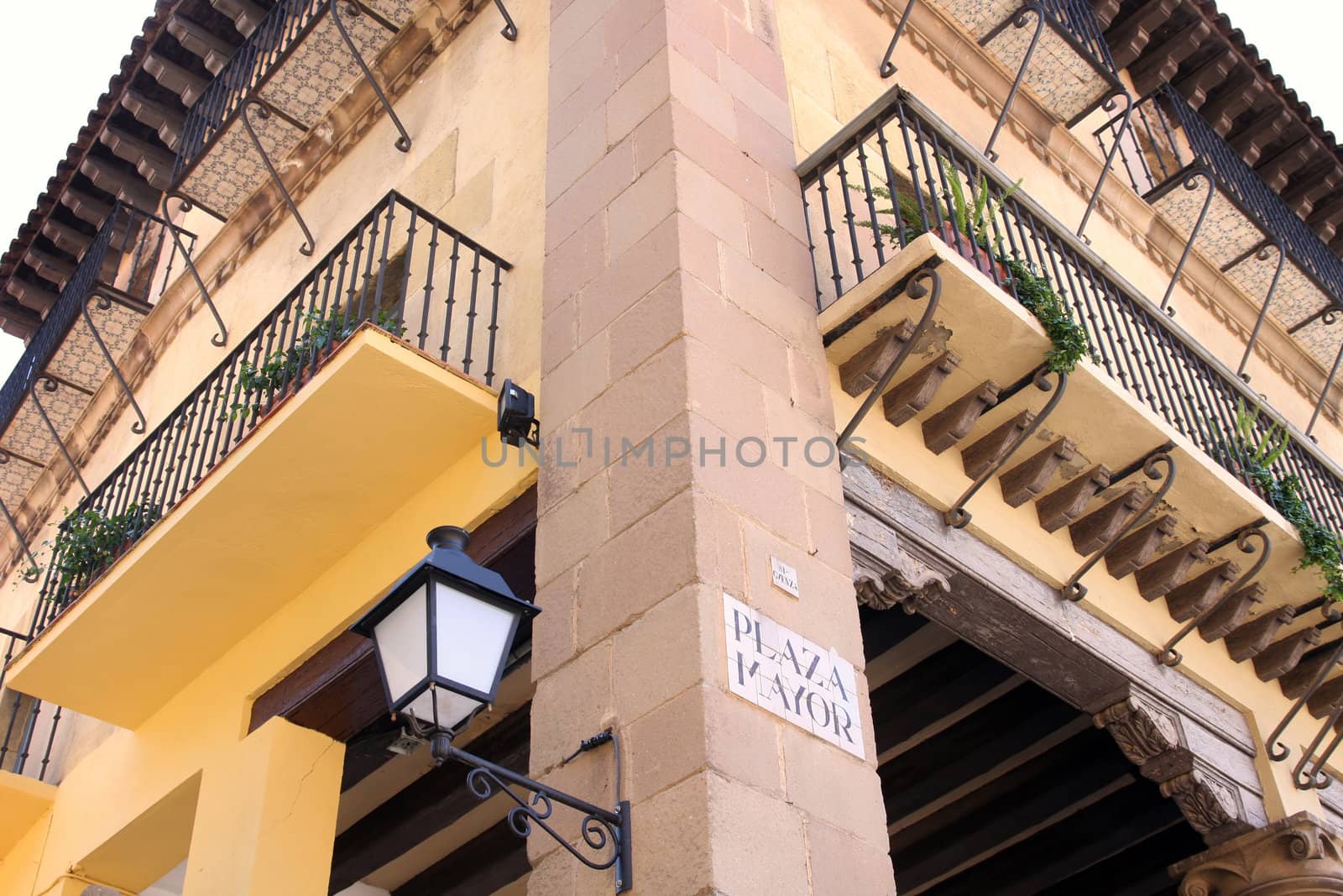 Poble Espanyol, Spanish village in Barcelona, Spain 