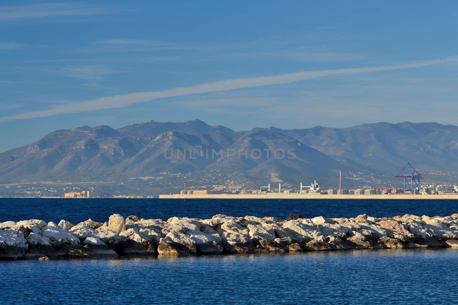 el palo beach view from the breakwaters