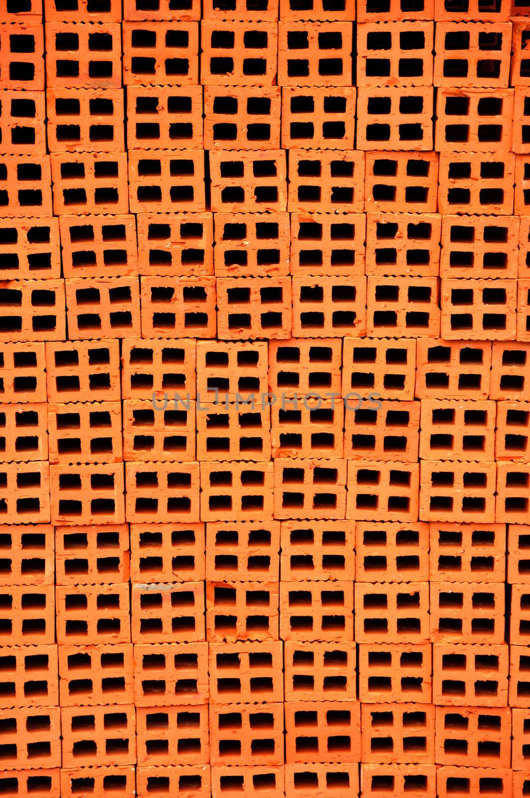 A Pile of Bricks for construction .