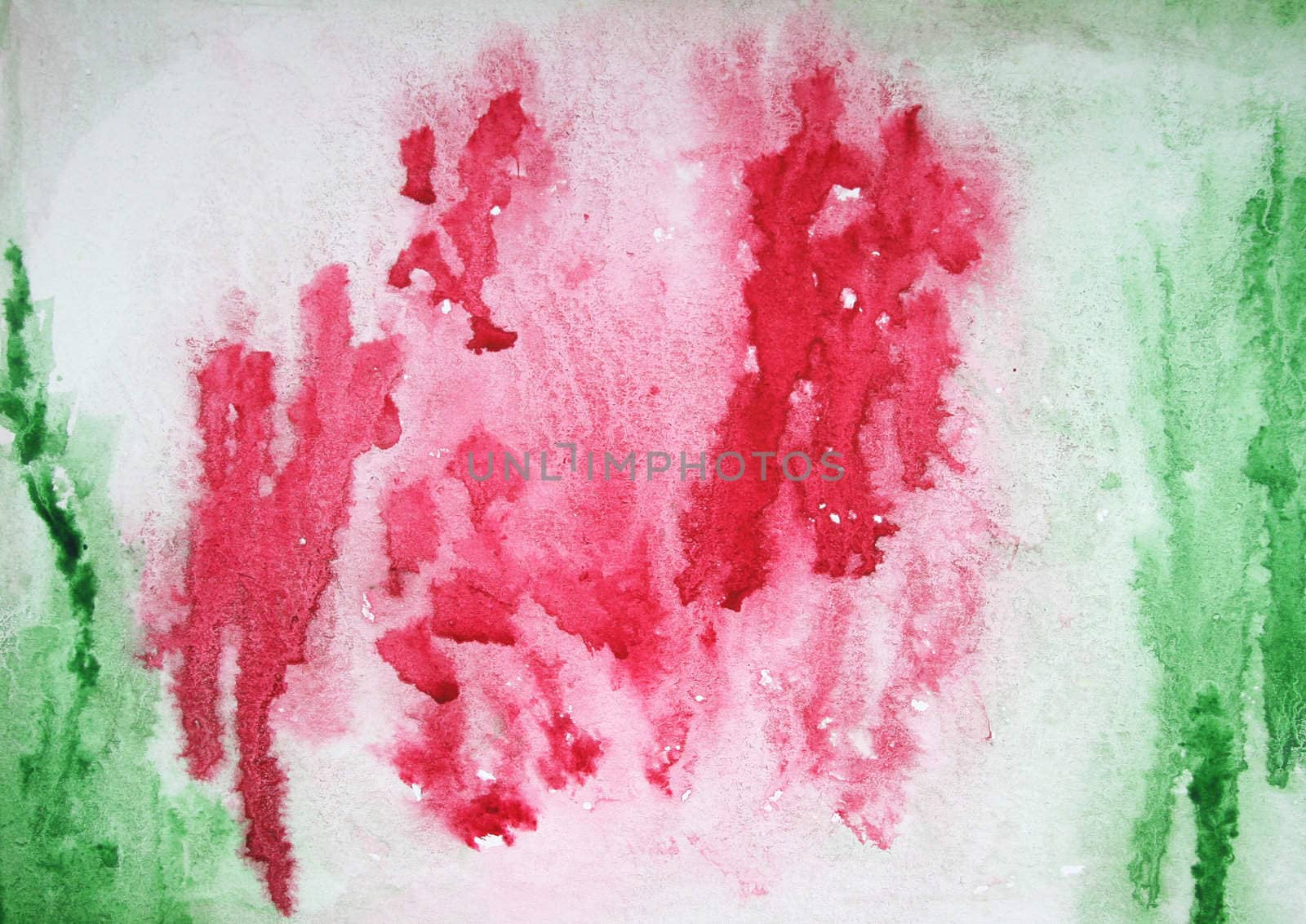 Abstract watercolor background with colorful different layers on paper texture
