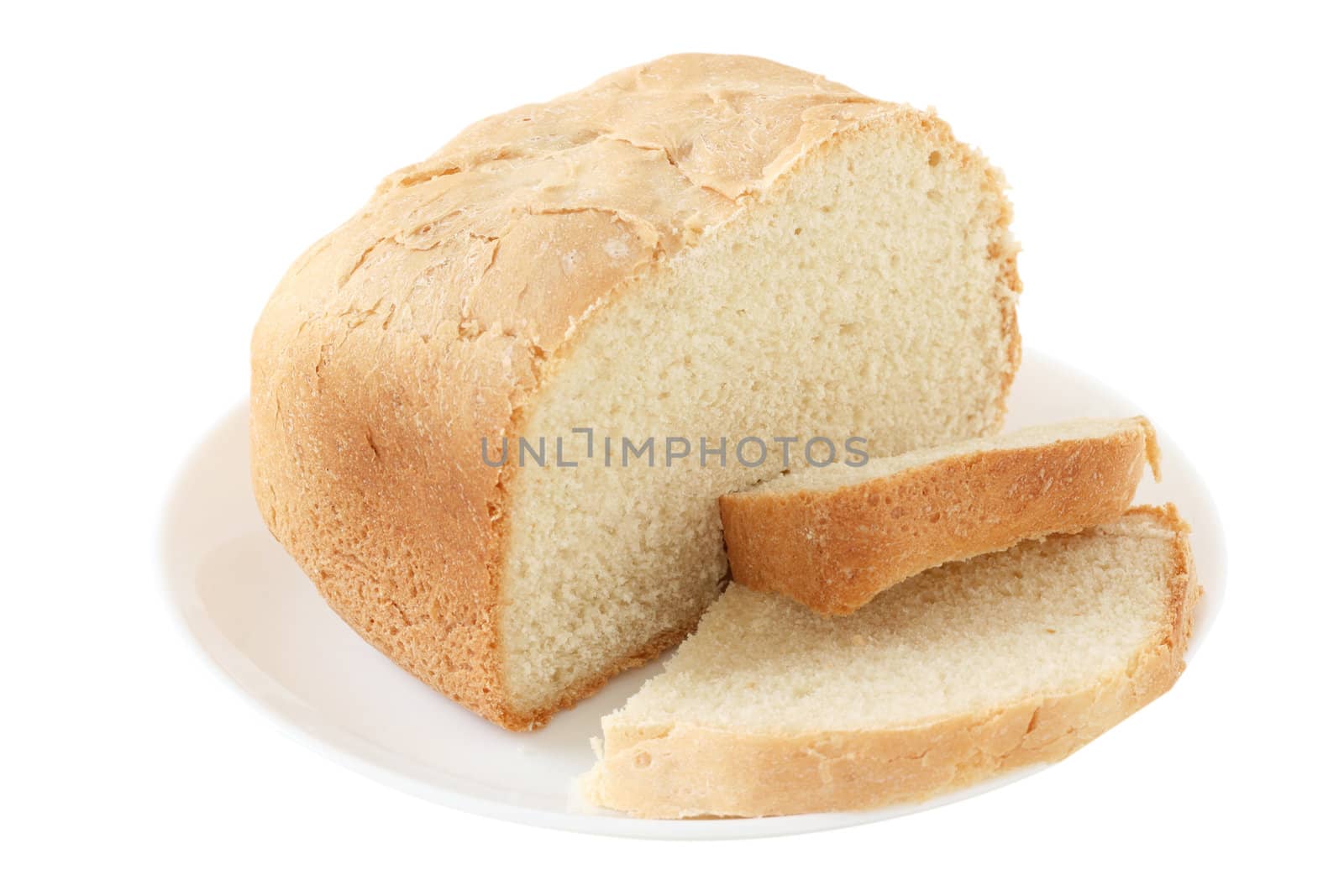bread on the plate by nataliamylova