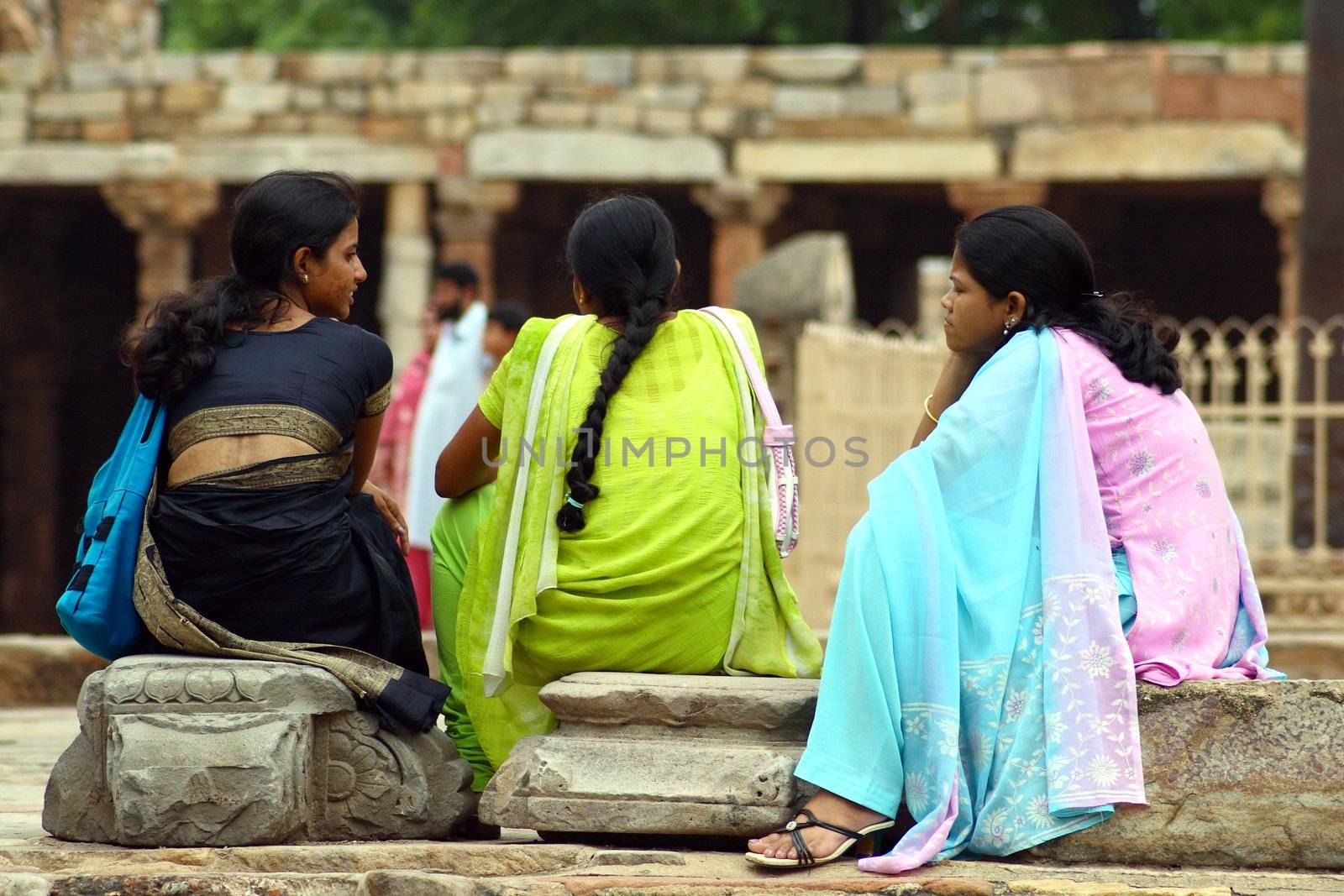 women wearing sari - India
