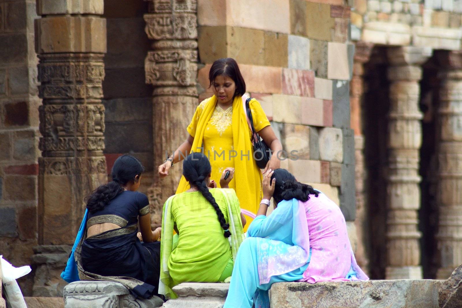 four hindu women by zeber