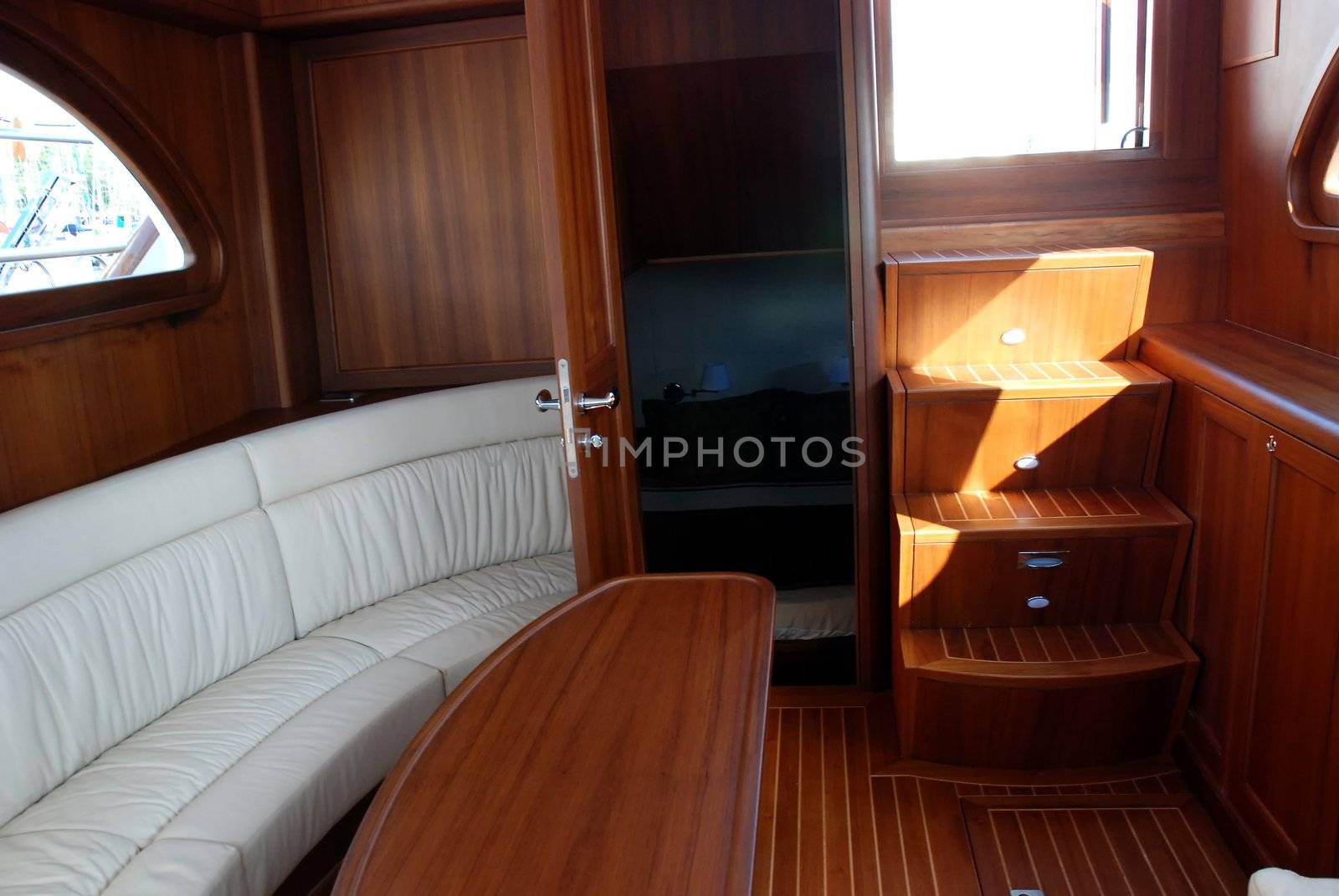 Luxury sail boat interior by candan