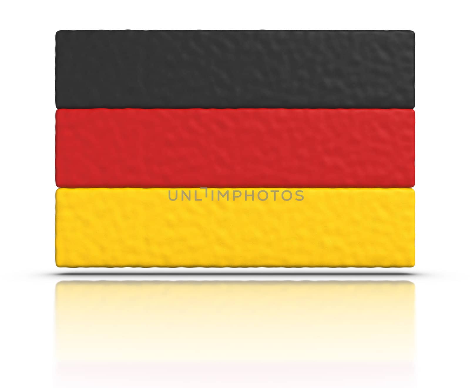 Flag of Germany made with plasticine material.