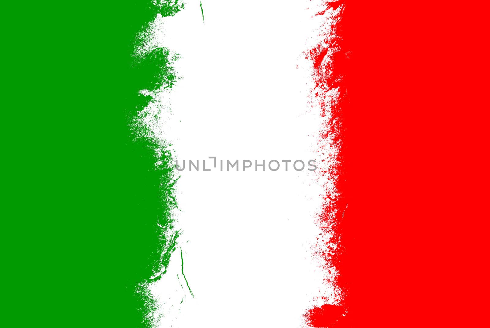 Italy flag grunge background with vivid colors.