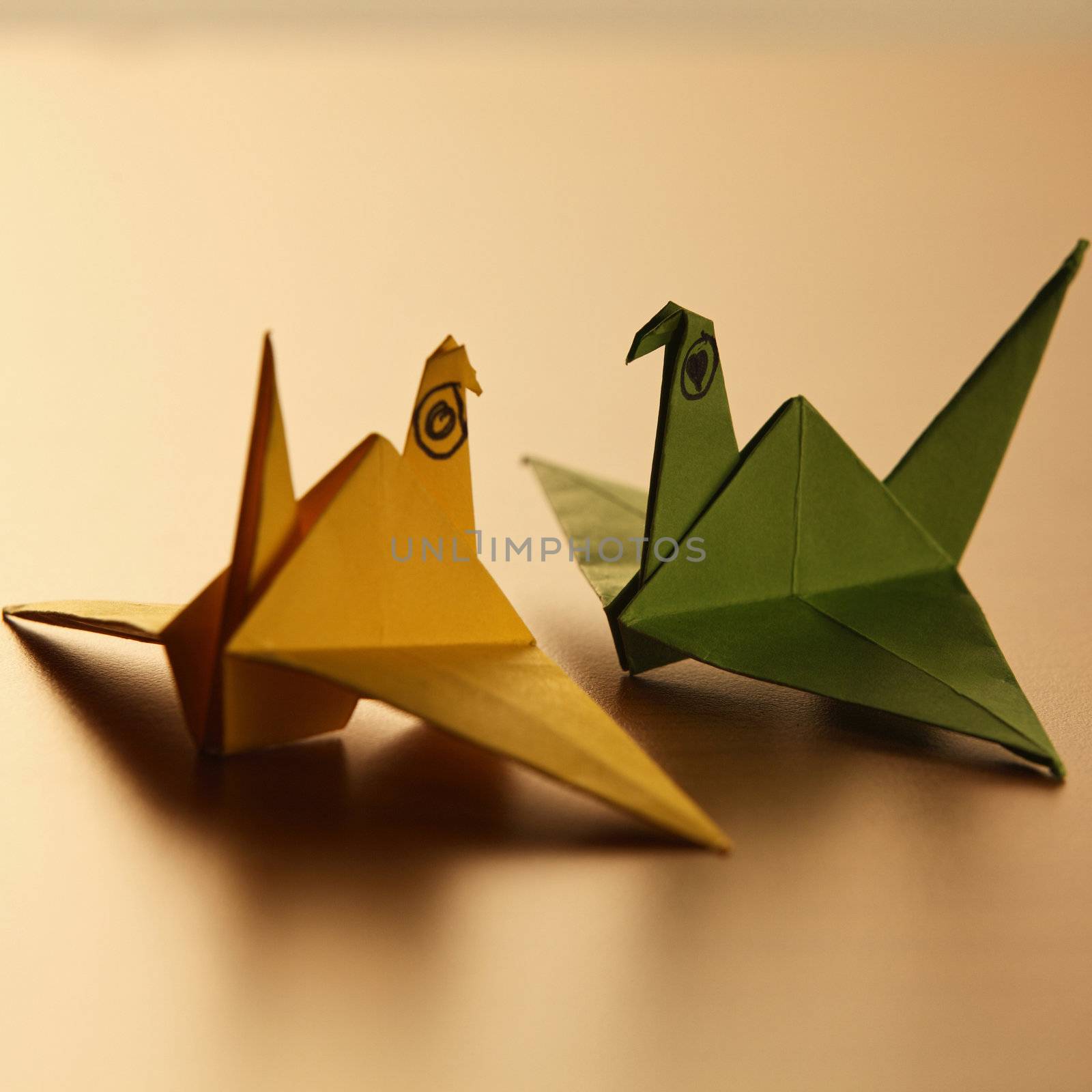 paper folded animal -origami bird 