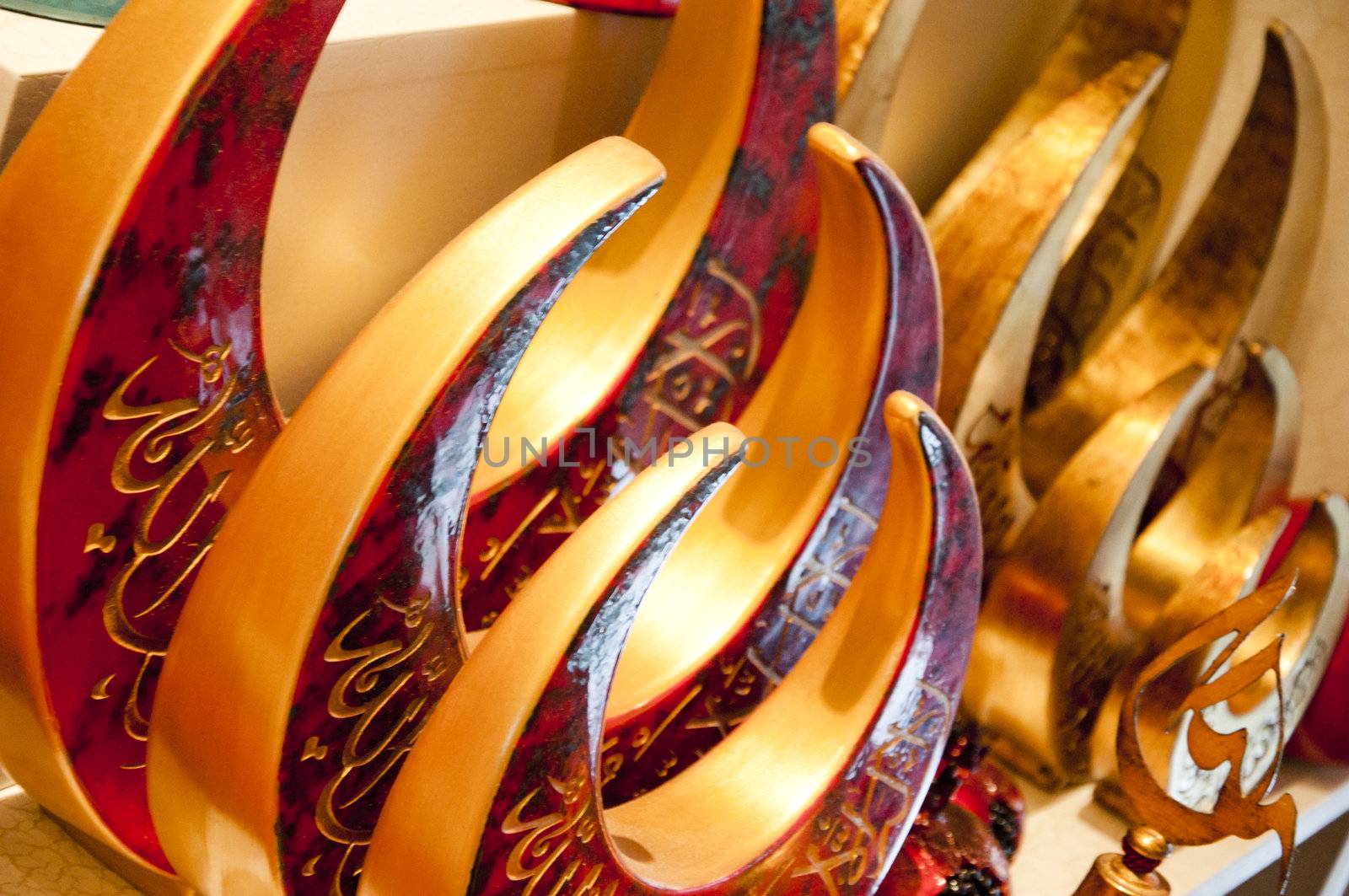 Details from very cool and decorative Turkish souvenirs, traditional designs