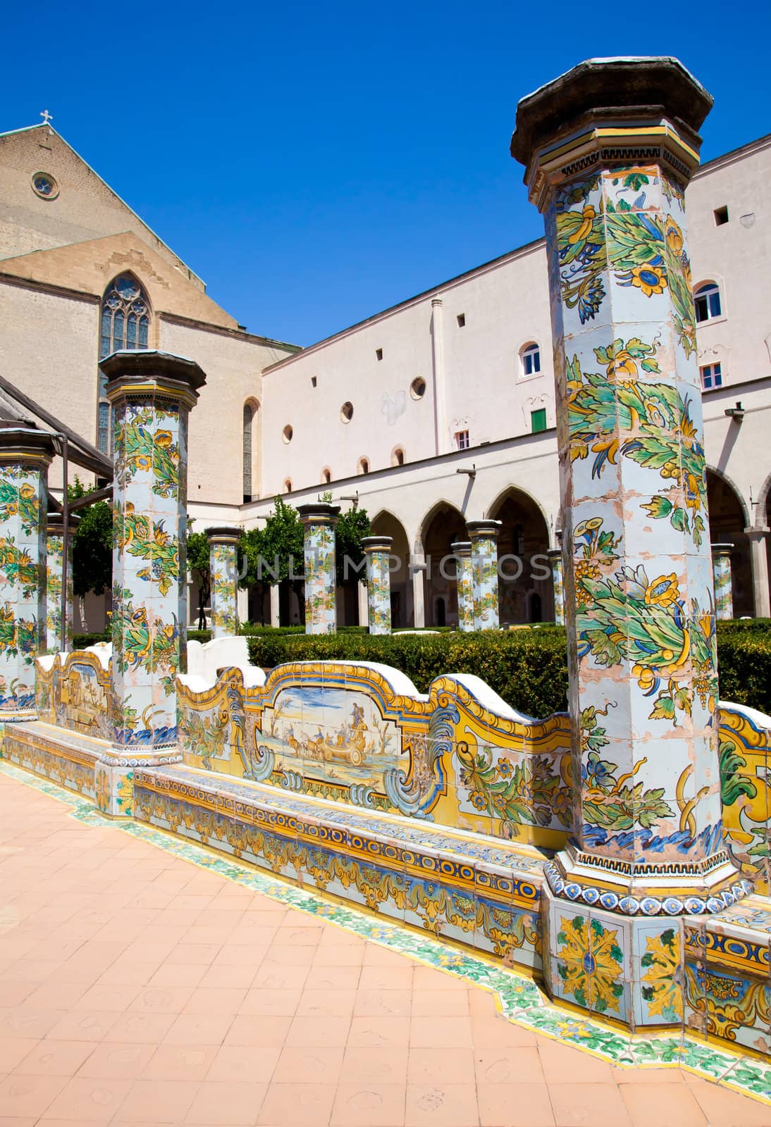 Santa Chiara is a religious complex in Naples, southern Italy, that includes the Church of Santa Chiara and a monastery