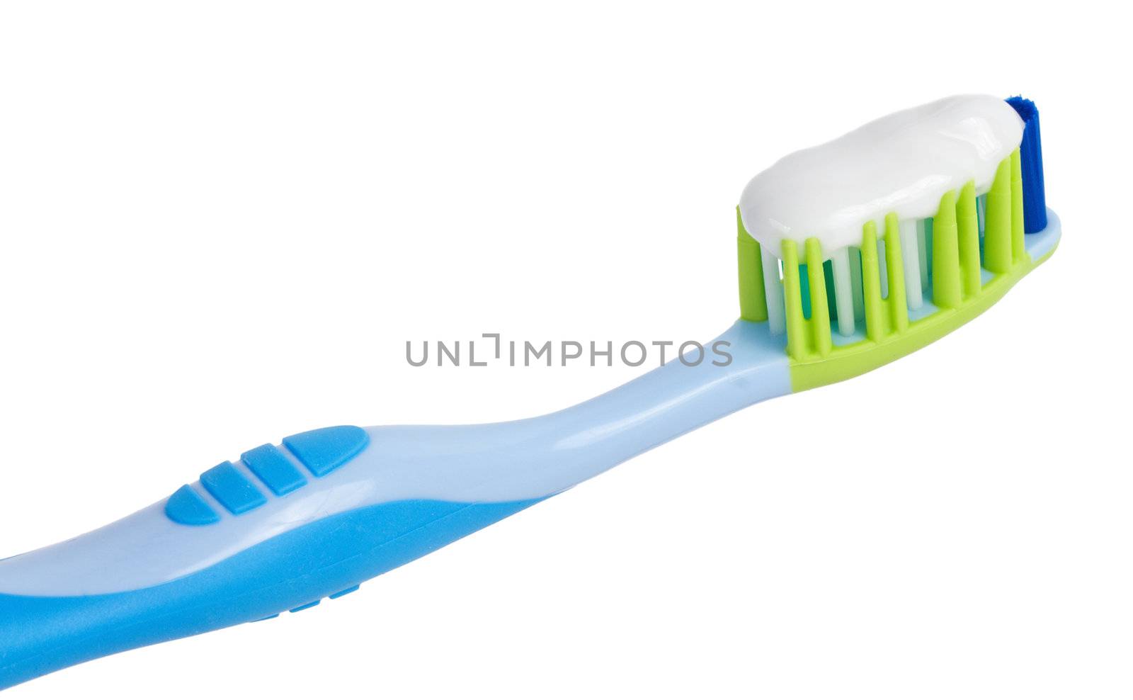 tooth brush with tooth paste by Alekcey