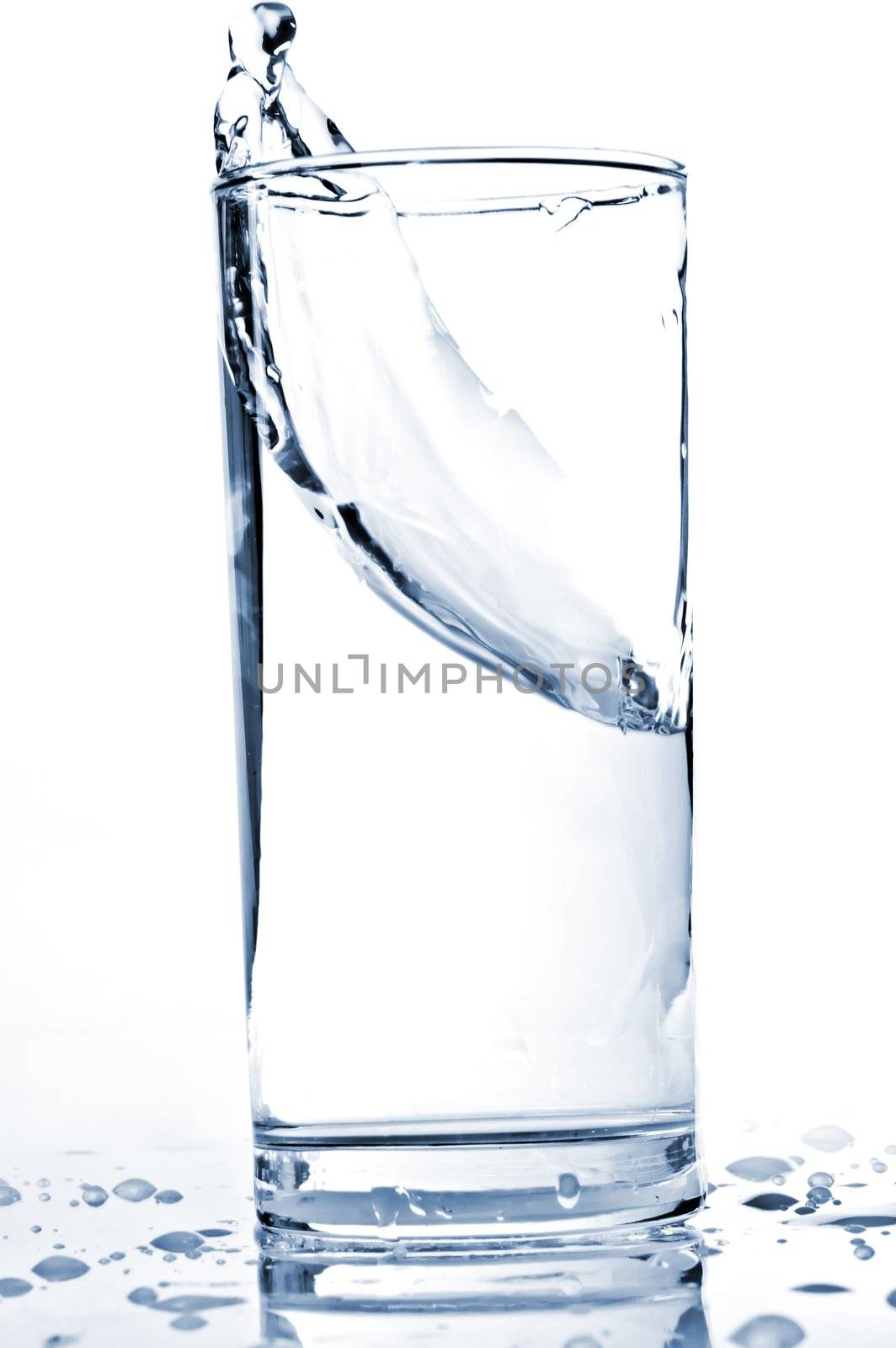 water splash in a glass by kosmsos111
