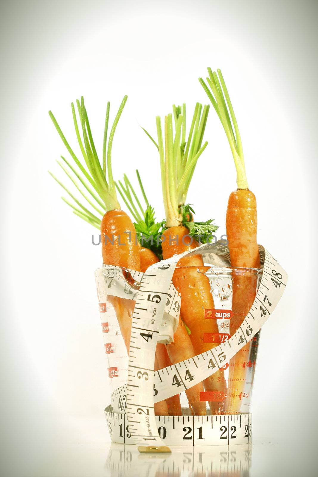 Carrots with water drops by Sandralise