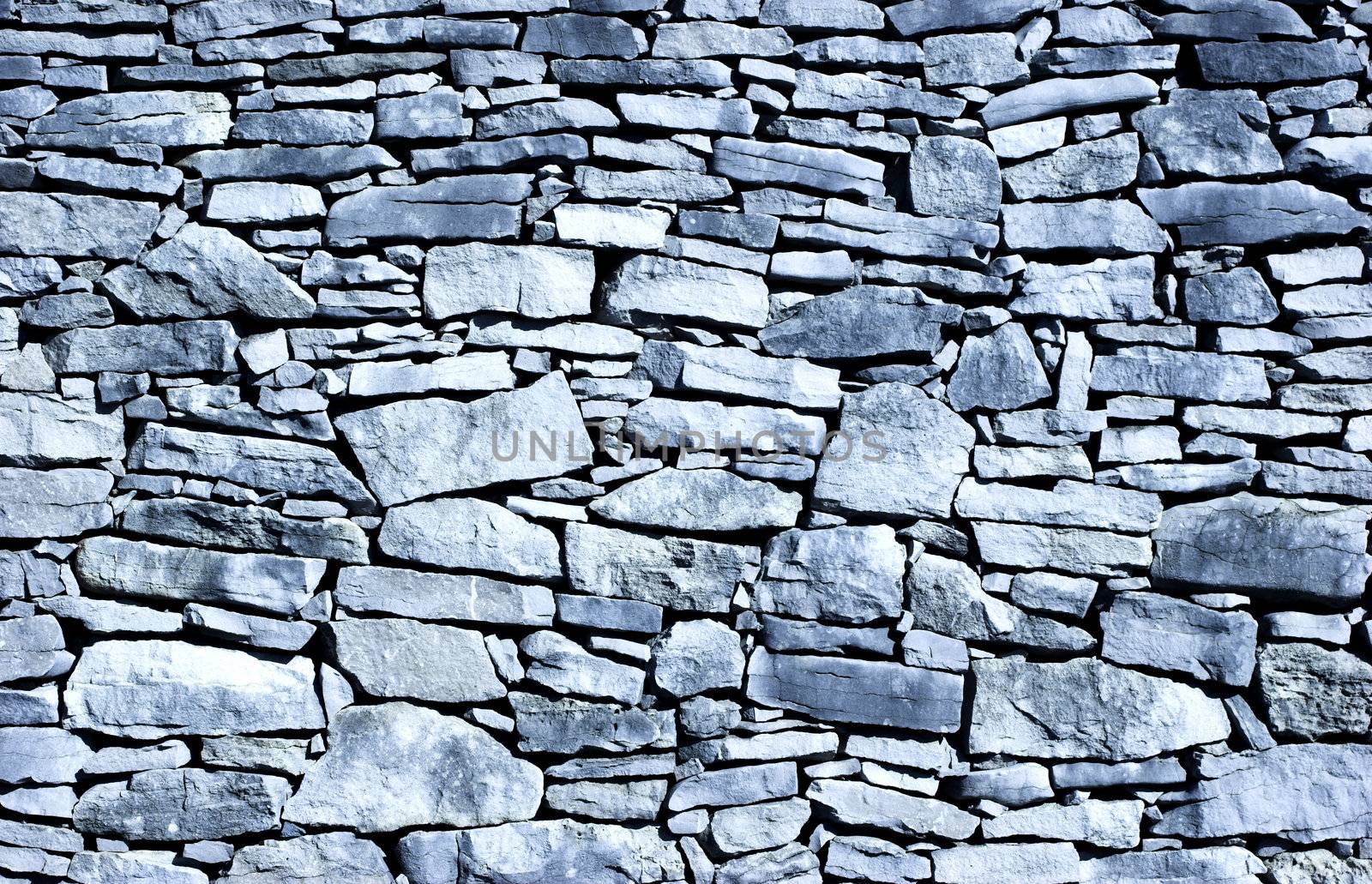 Old stone wall background - Toned in PS