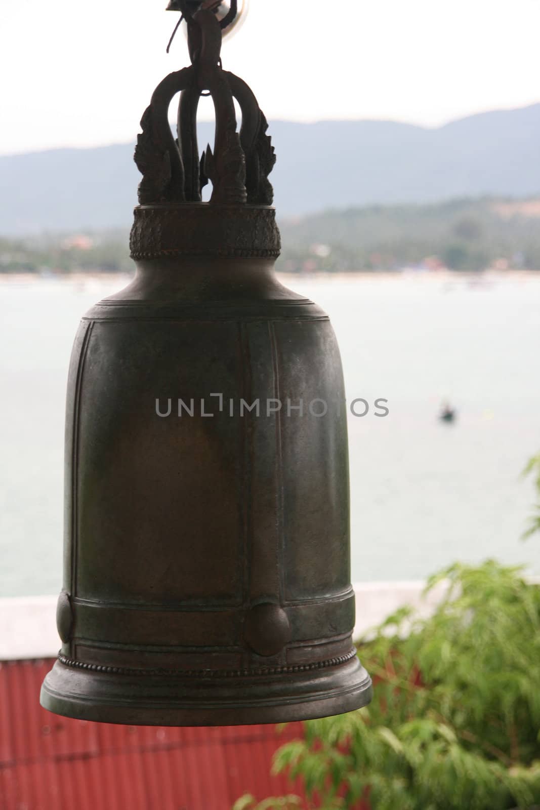 buddhistic temple bell big buddha temple samui island thailand