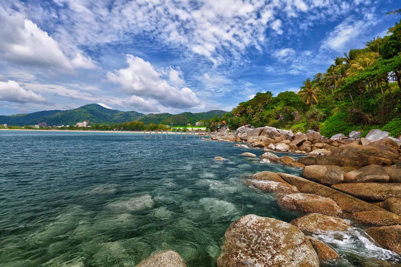 Tropical landscape - Karon beach, Thailand, Phuket by pzaxe