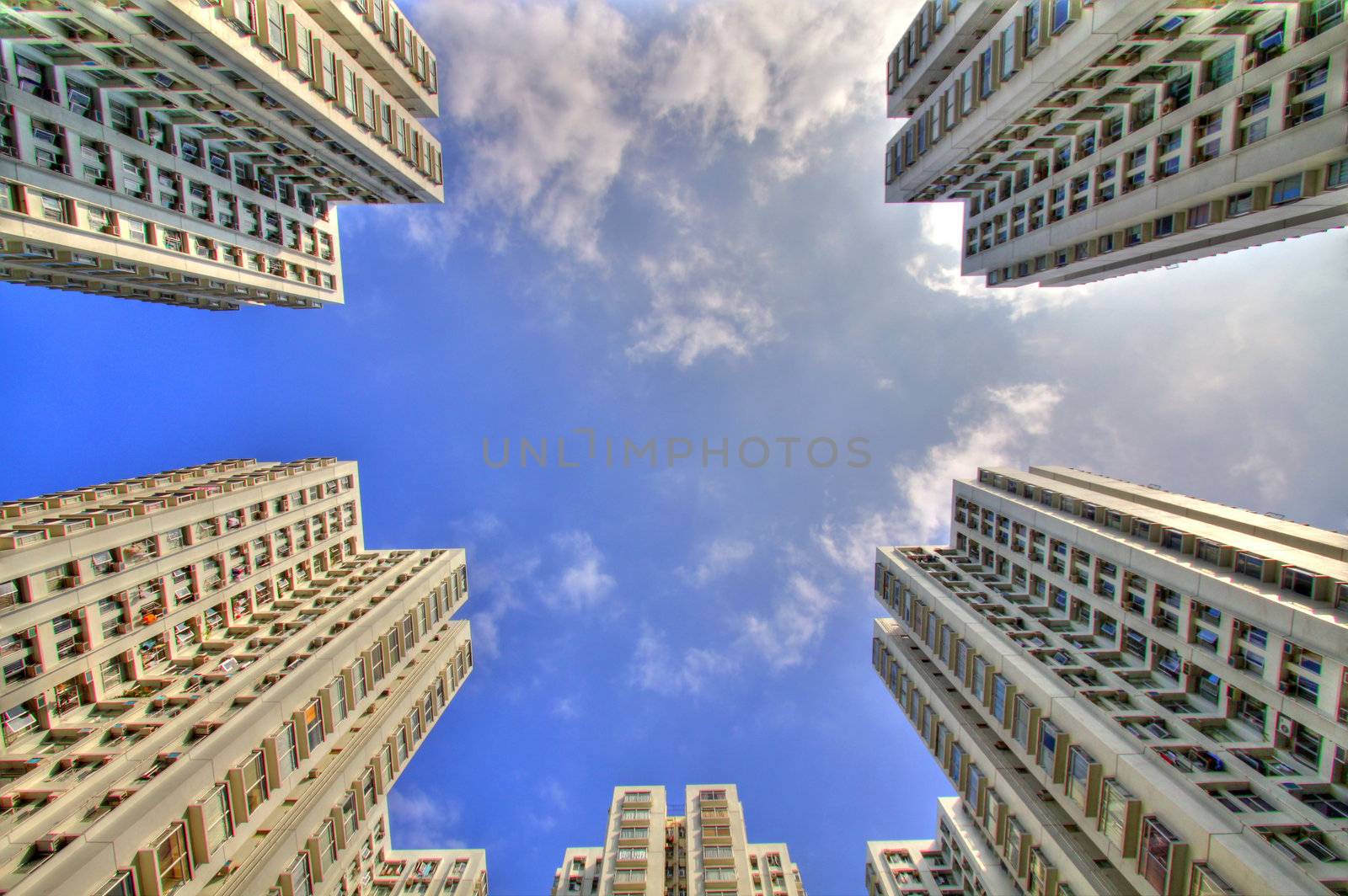 Hong Kong public housing in HDR by kawing921