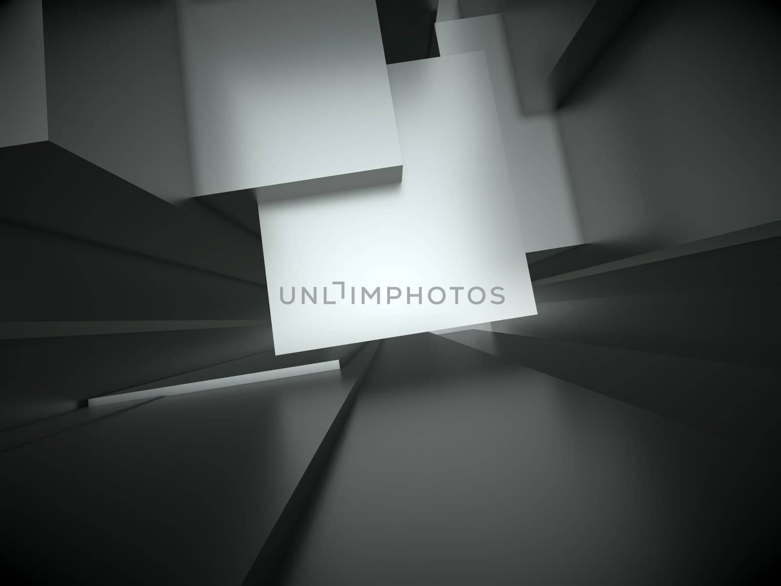 3d abstract architectural background by chrisroll