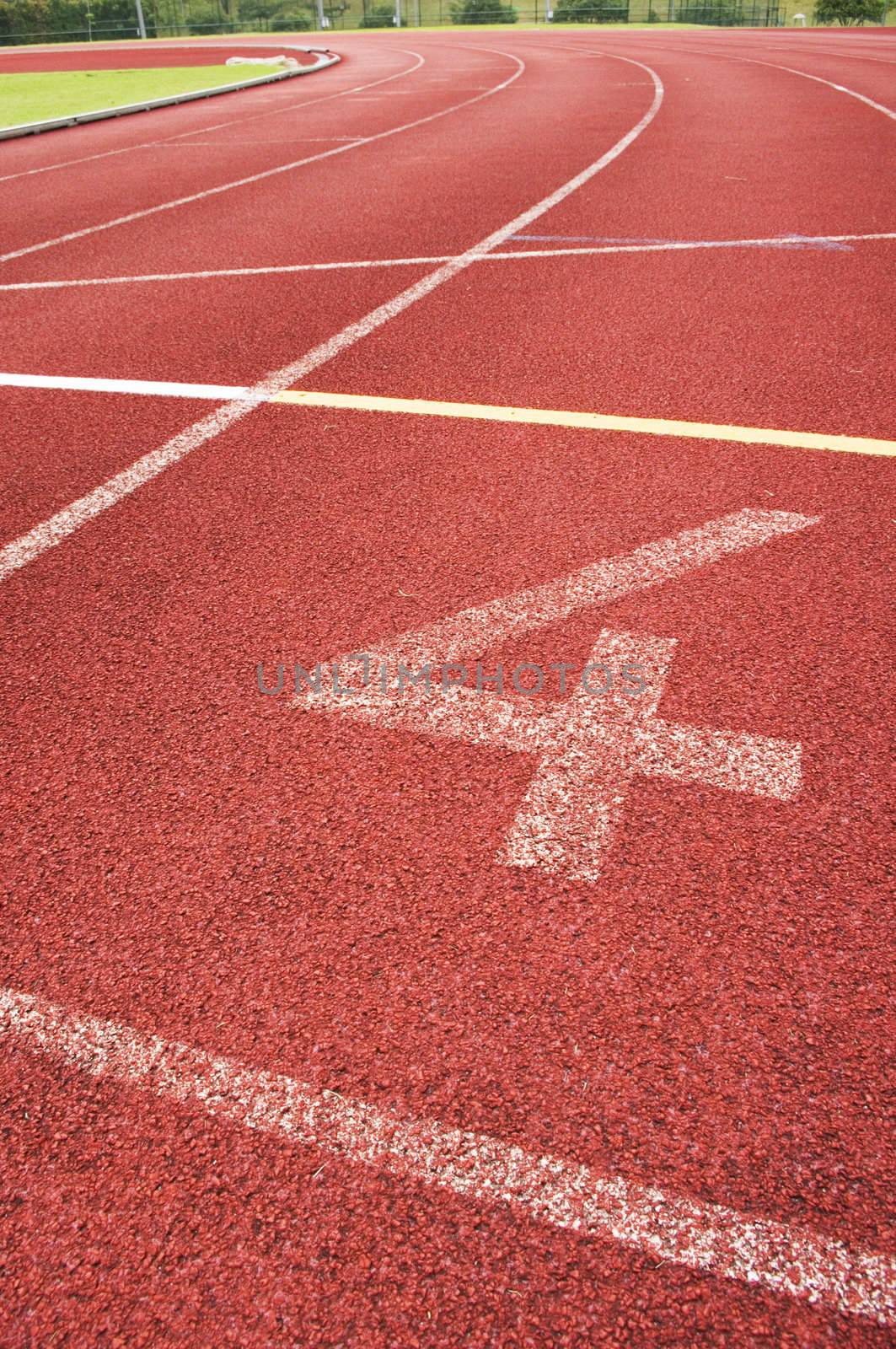 running track for race, for concept or background.