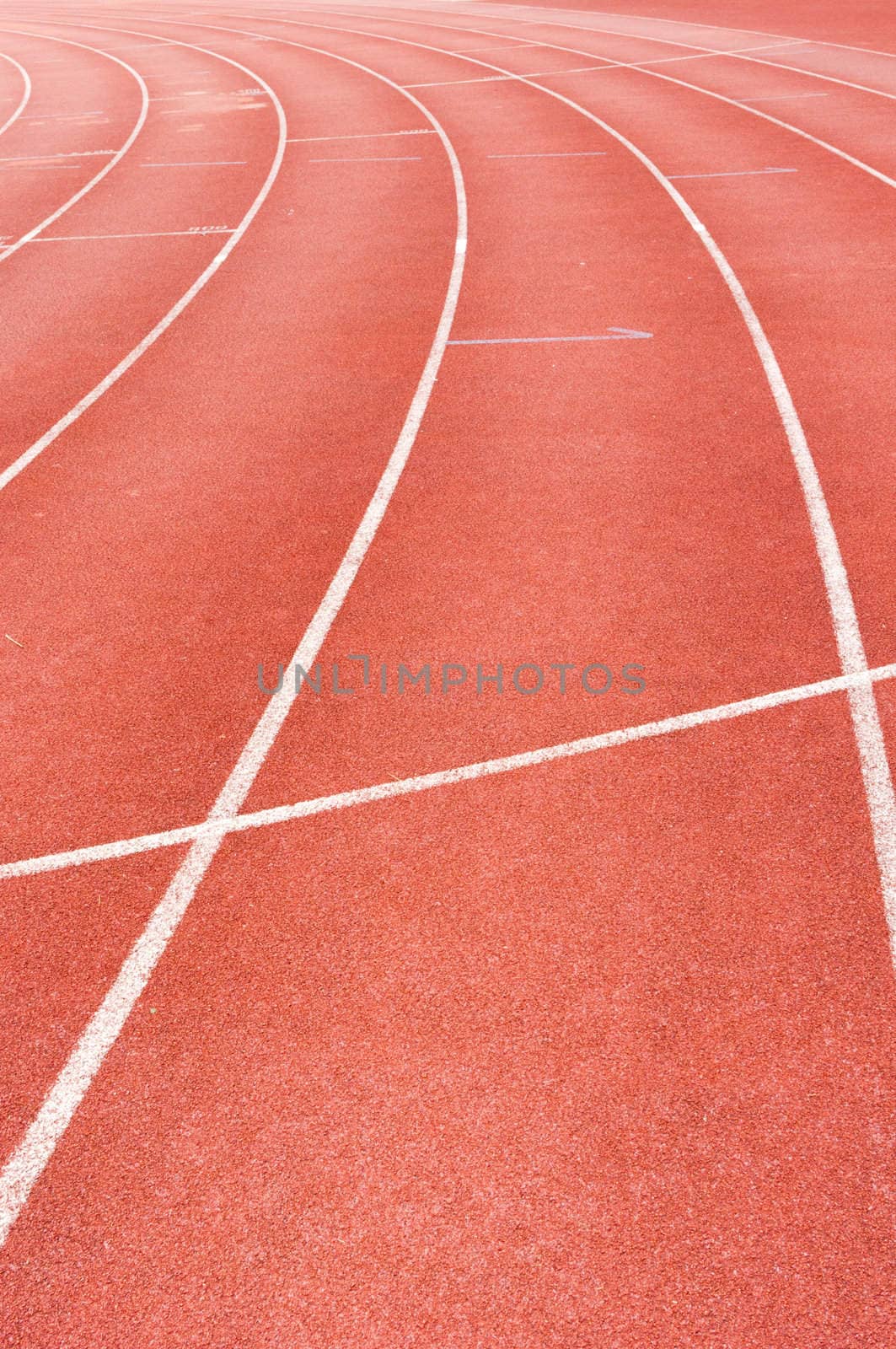 running track for race, for concept or background.