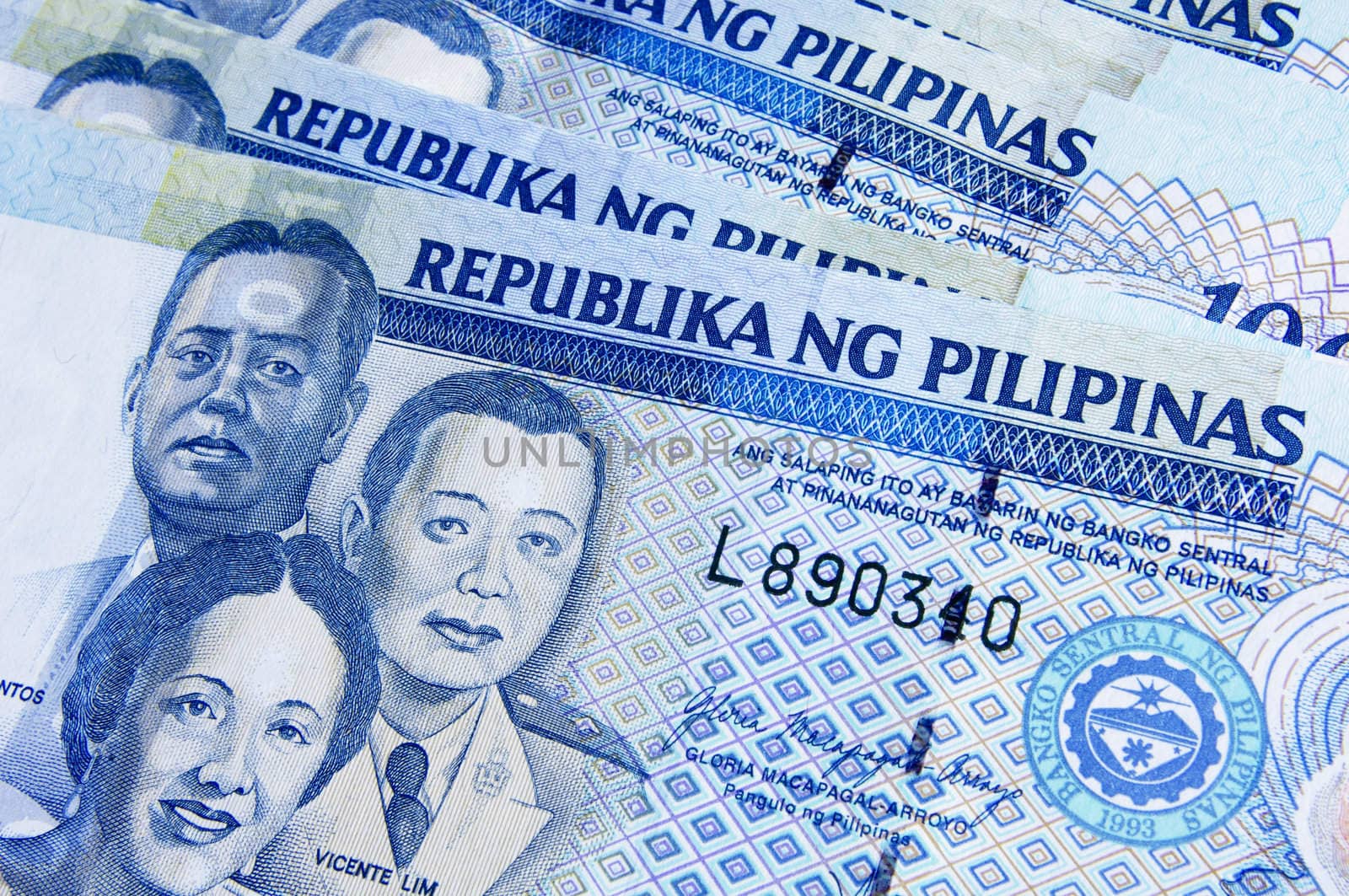 macro background images with philippines peso.