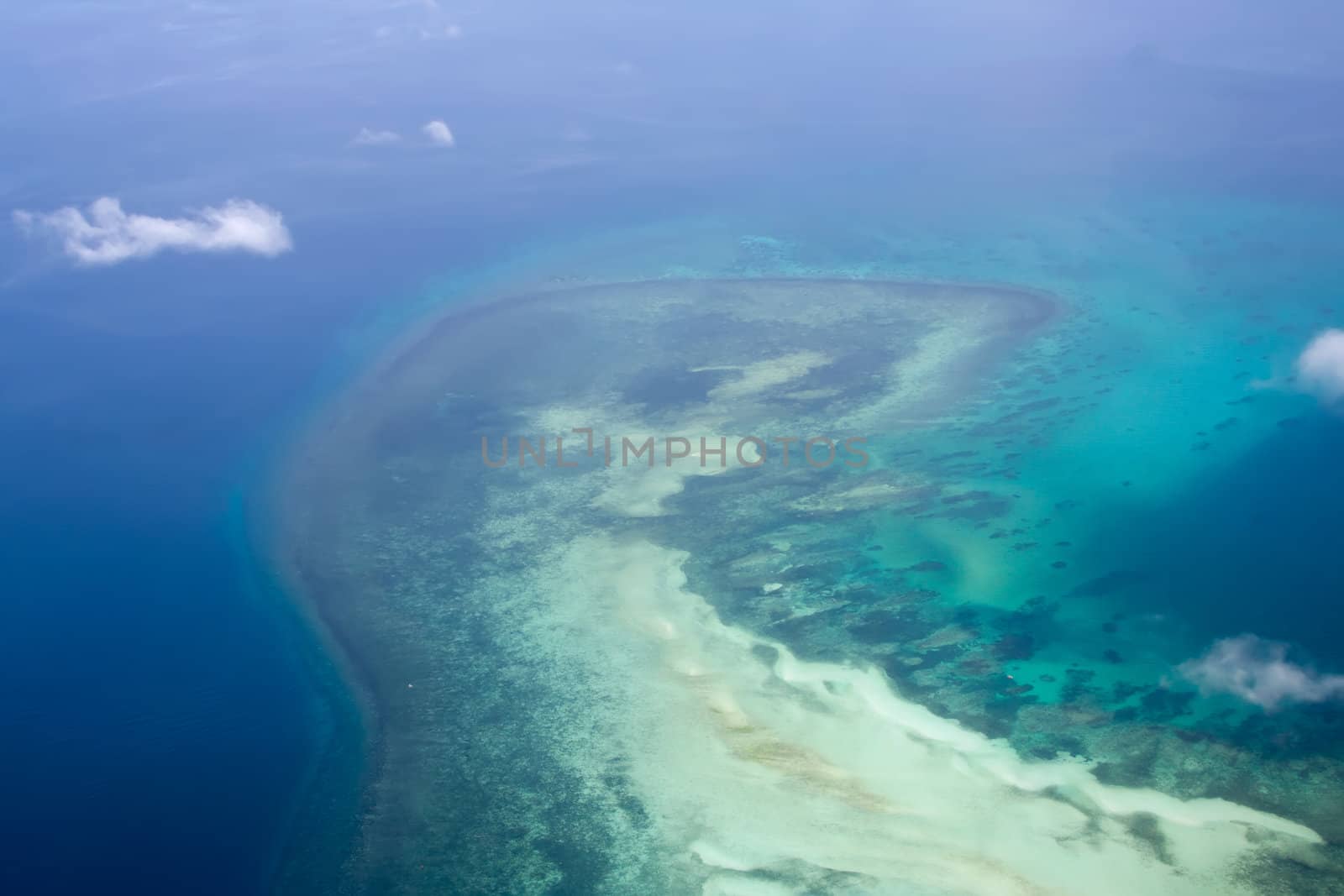view from plane window Philippines