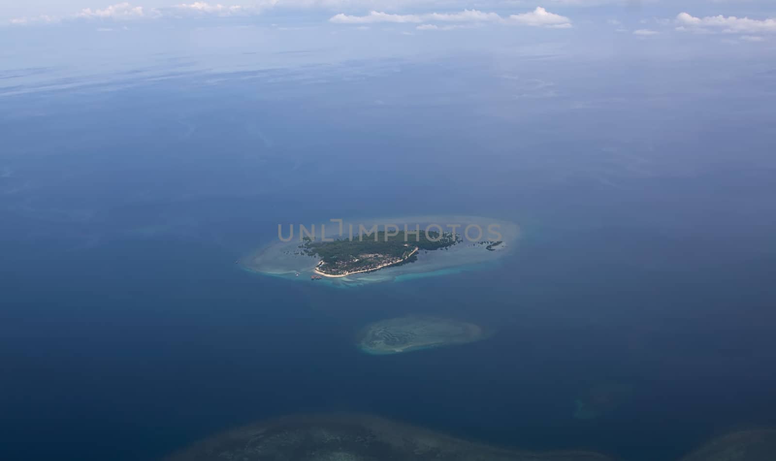 view from plane window Philippines