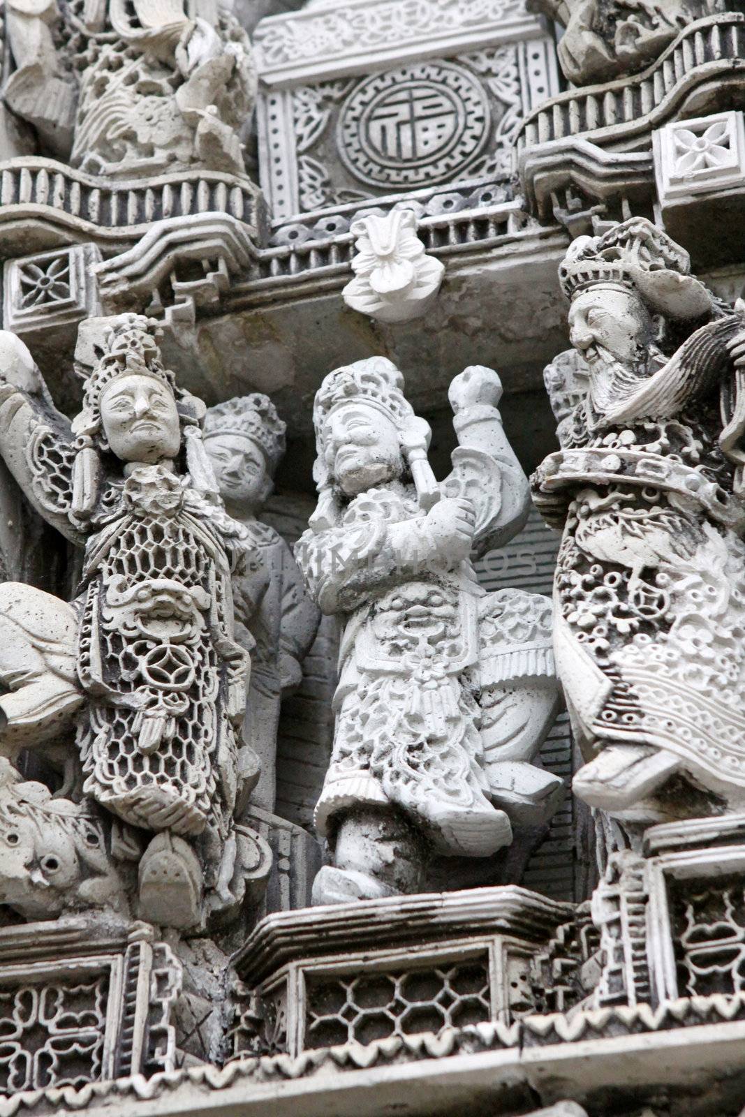 Chinese carvings in Hong Kong