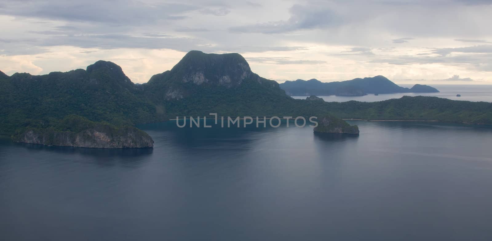 view from plane window Philippines