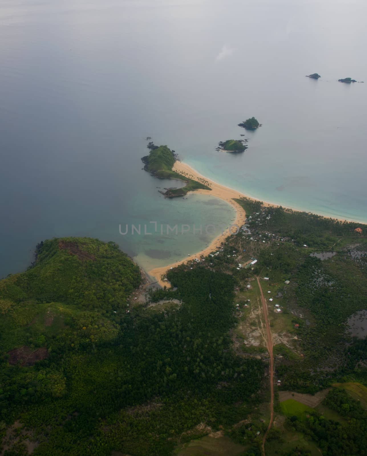view from plane window Philippines