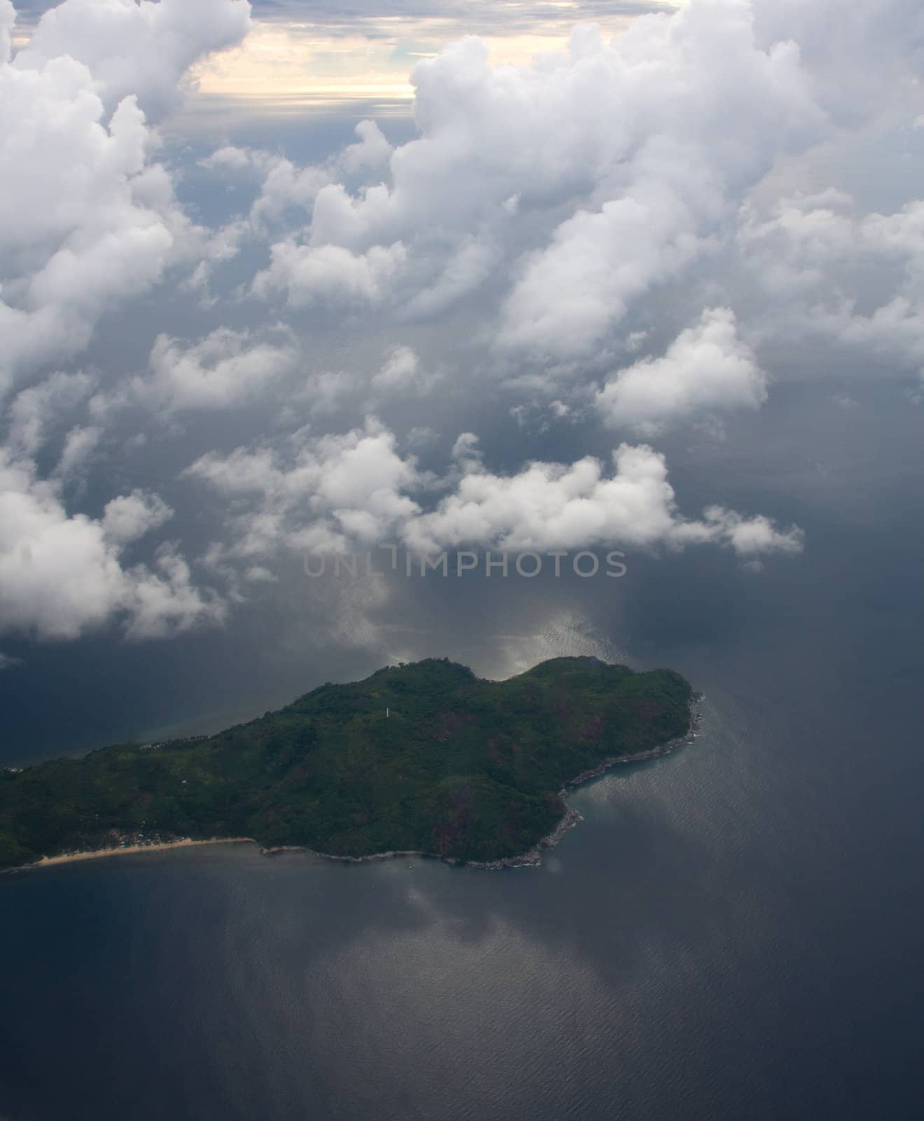view from plane window Philippines