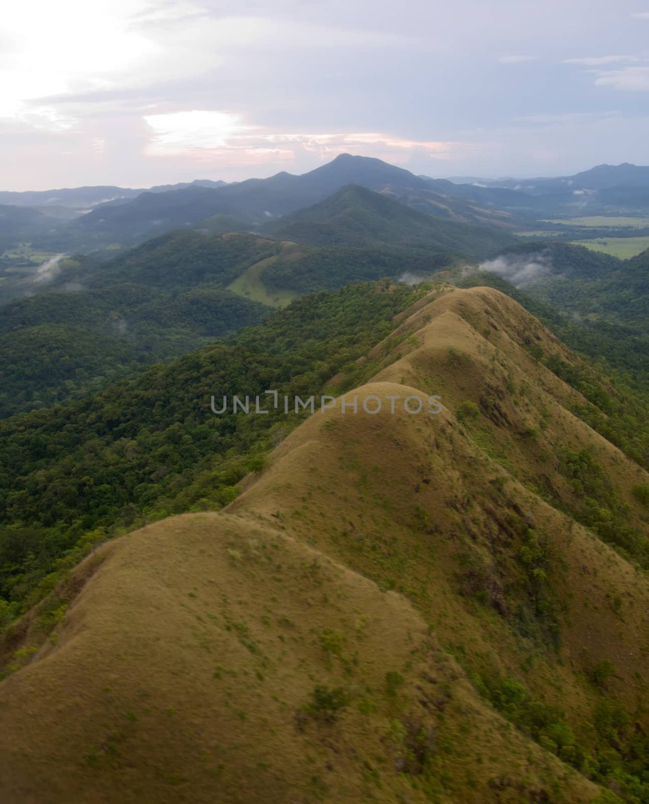 view from plane window Philippines