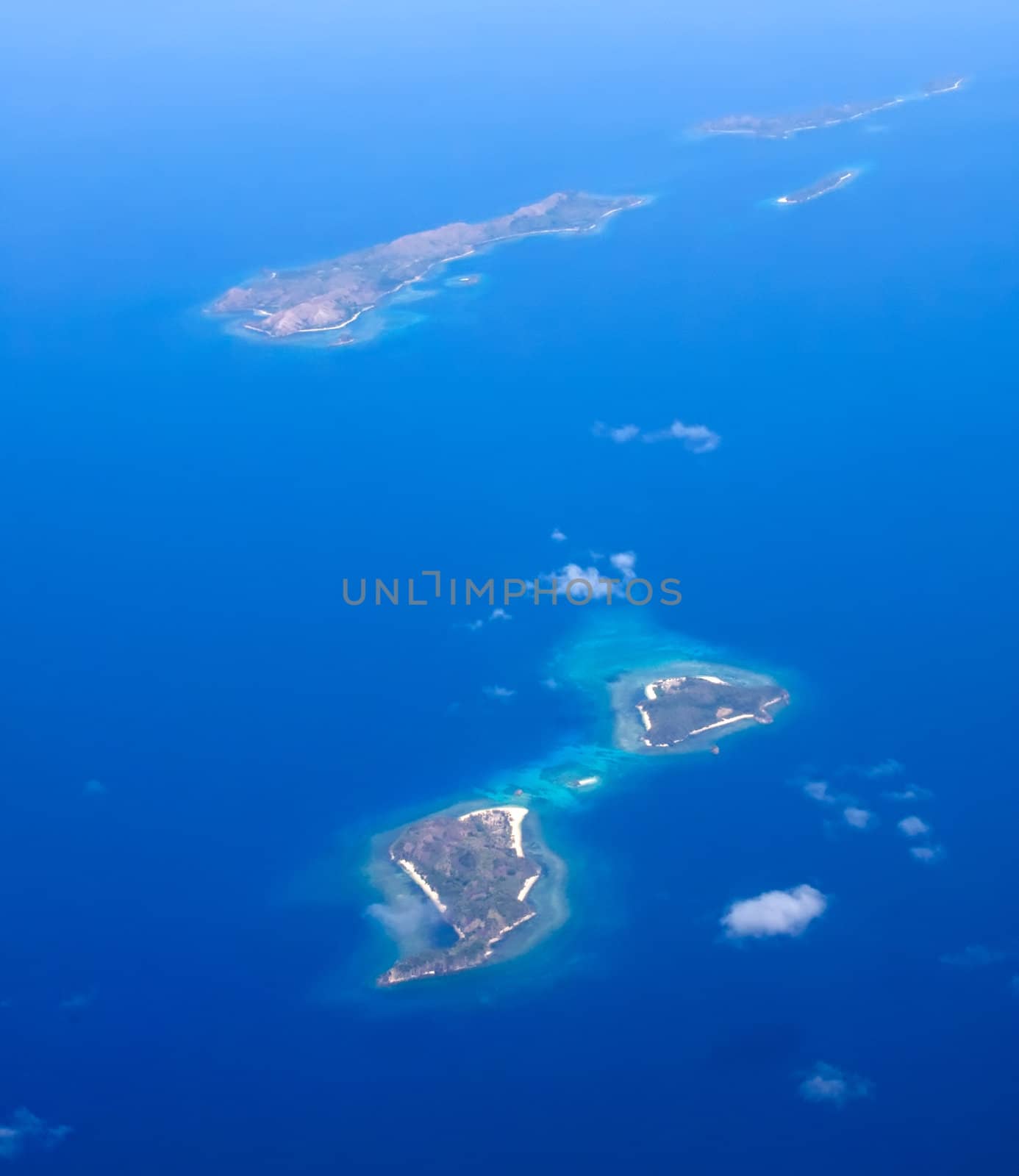 view from plane window Philippines