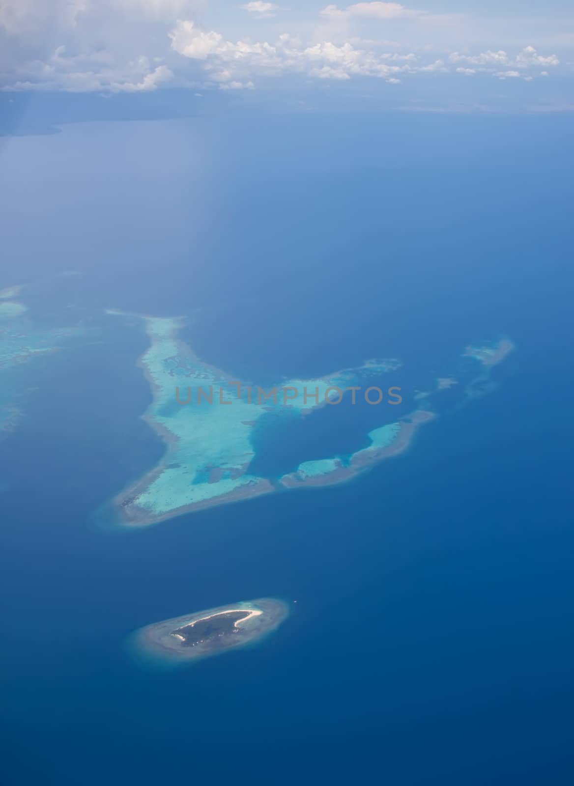 view from plane window Philippines